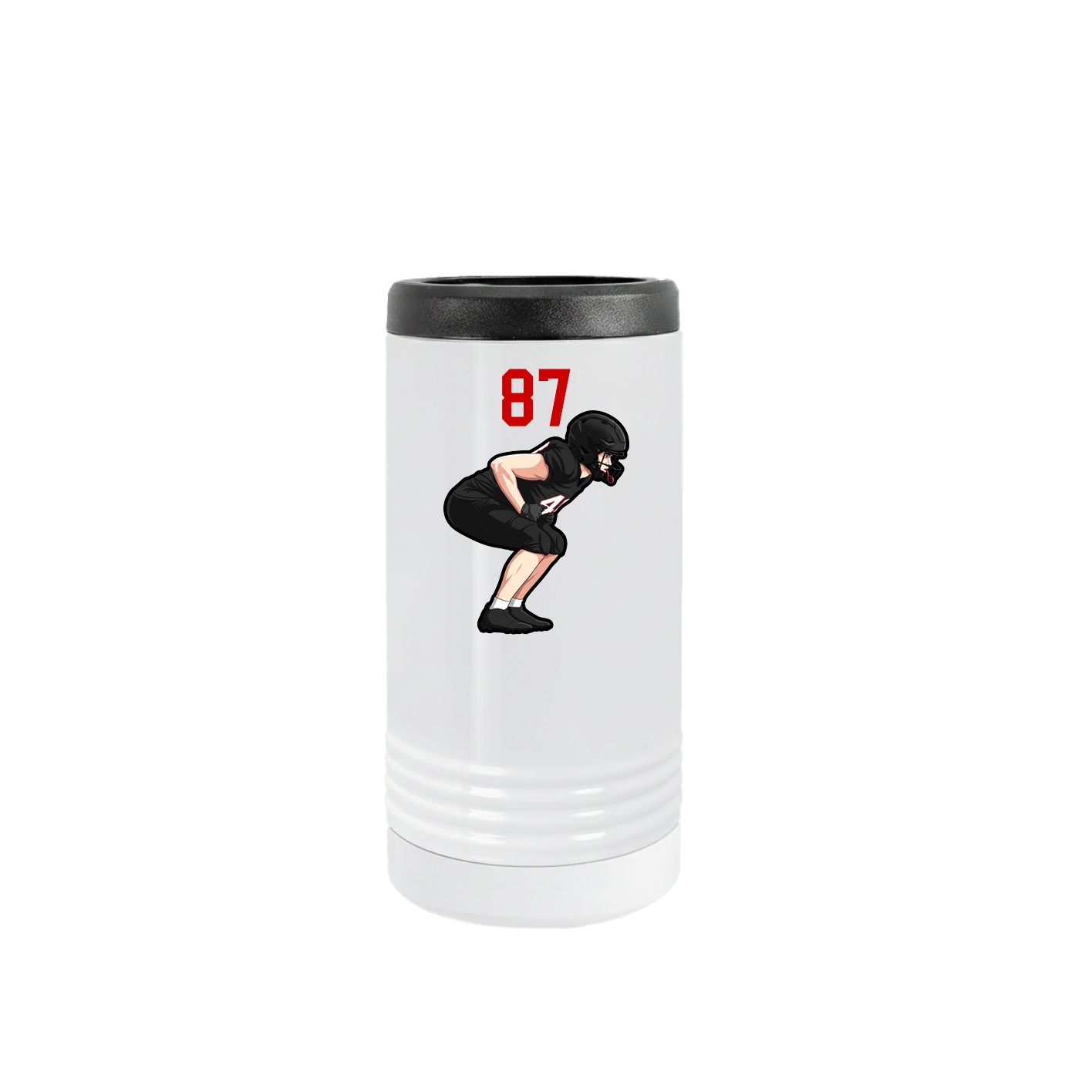 Slim Beverage Holder — Number Top in White