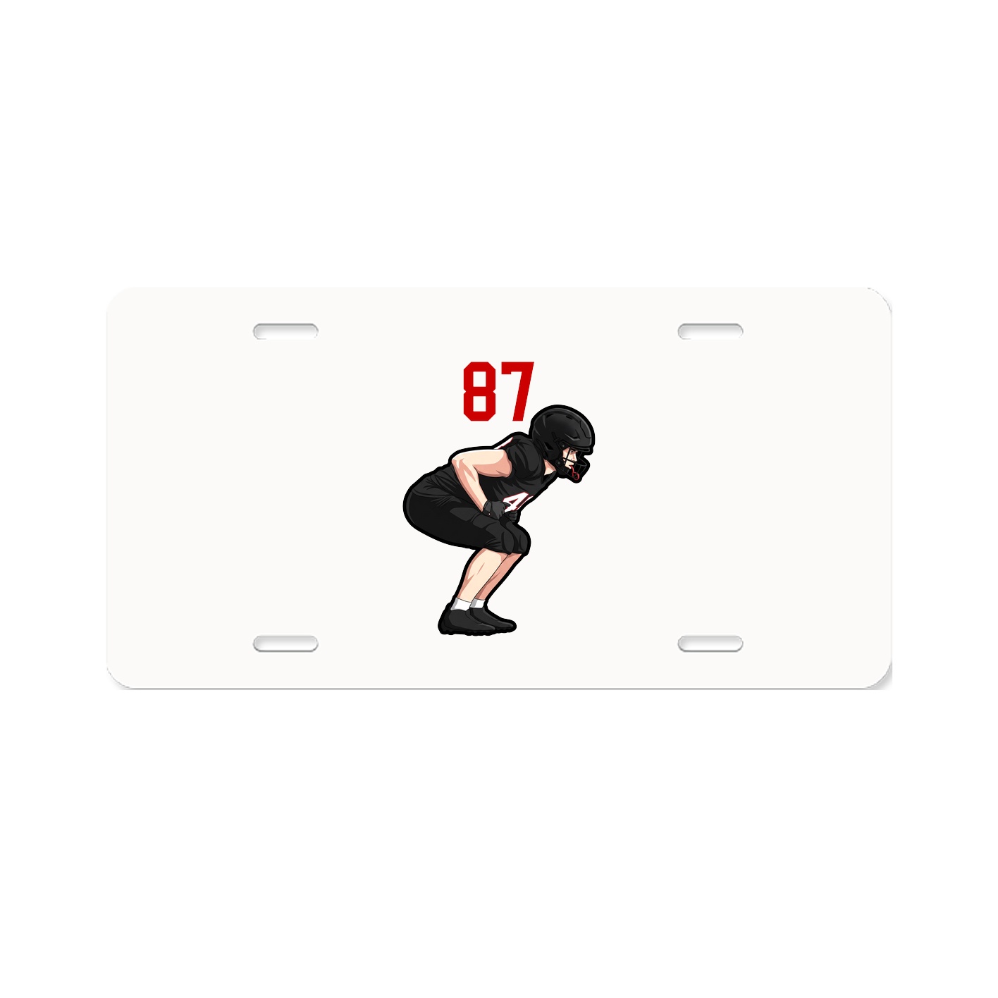 License Plate — Number Top in Classic