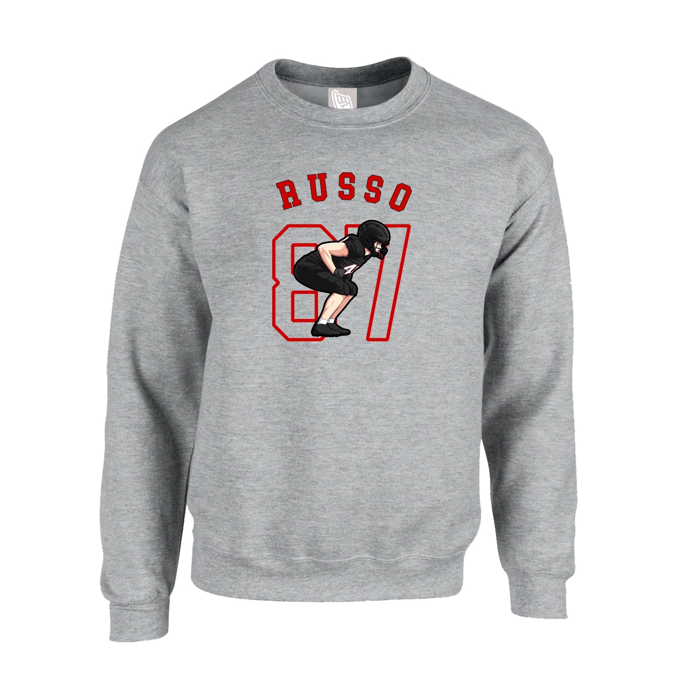 Fleece Crew — Shirsey Arch in Grey