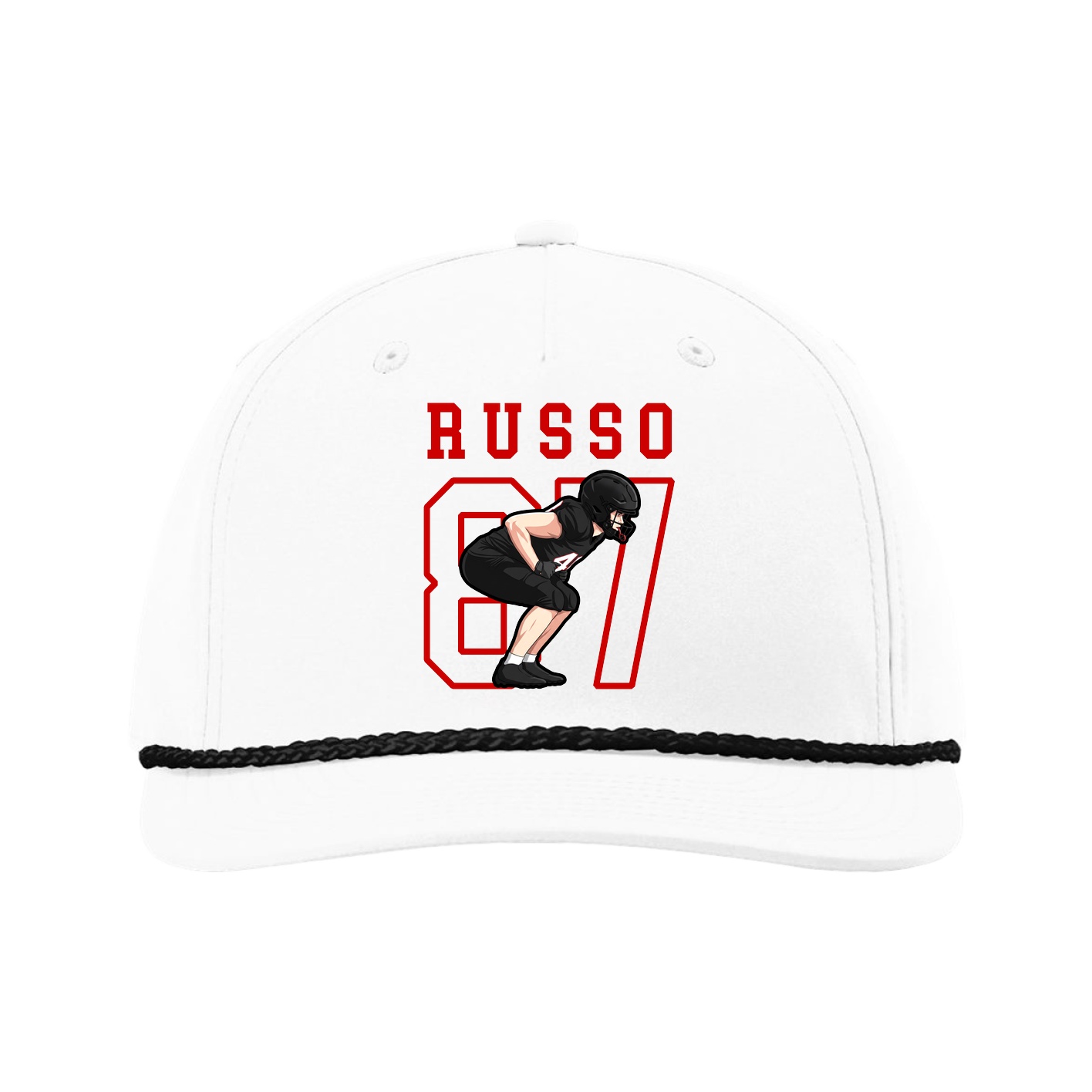 Five-Panel Classic Rope Cap — Shirsey in White