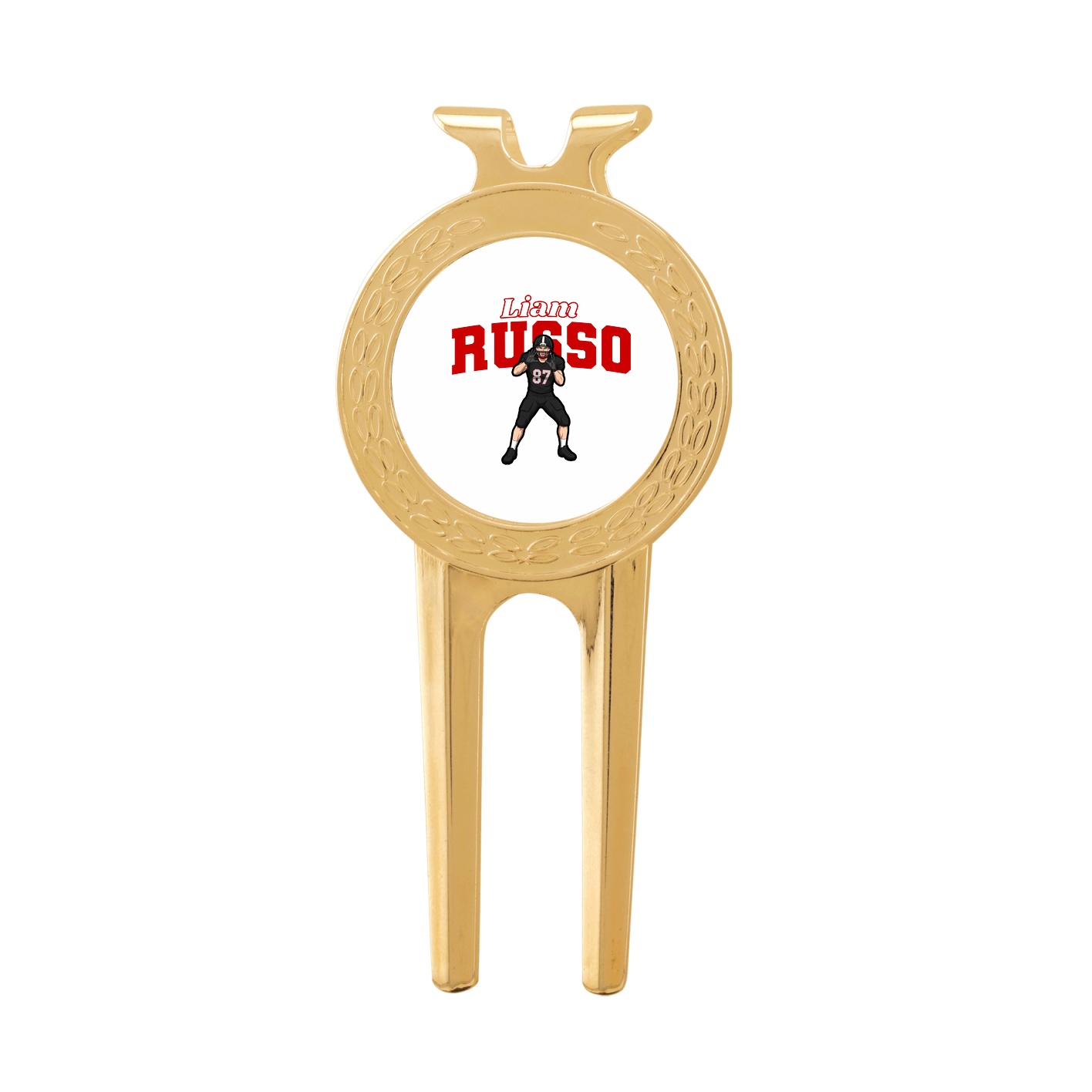 Divot Tool with Ball Marker — Name Arch in Classic