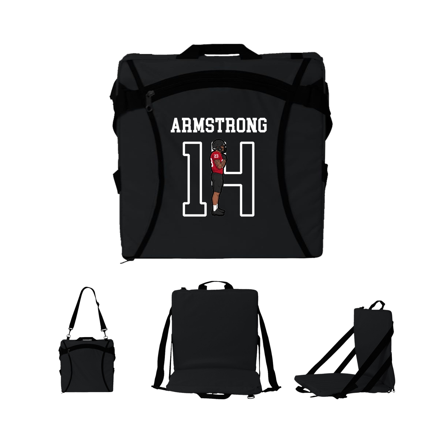 Folding Stadium Seat — Shirsey in Black