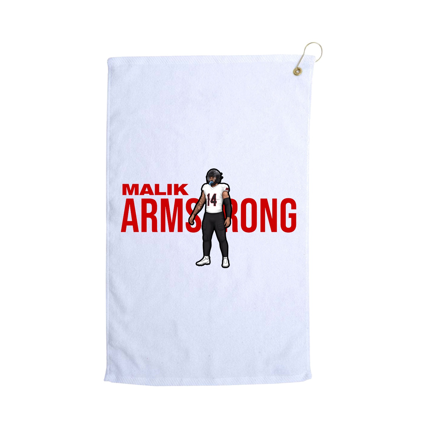 Golf Towel — Player Name in White