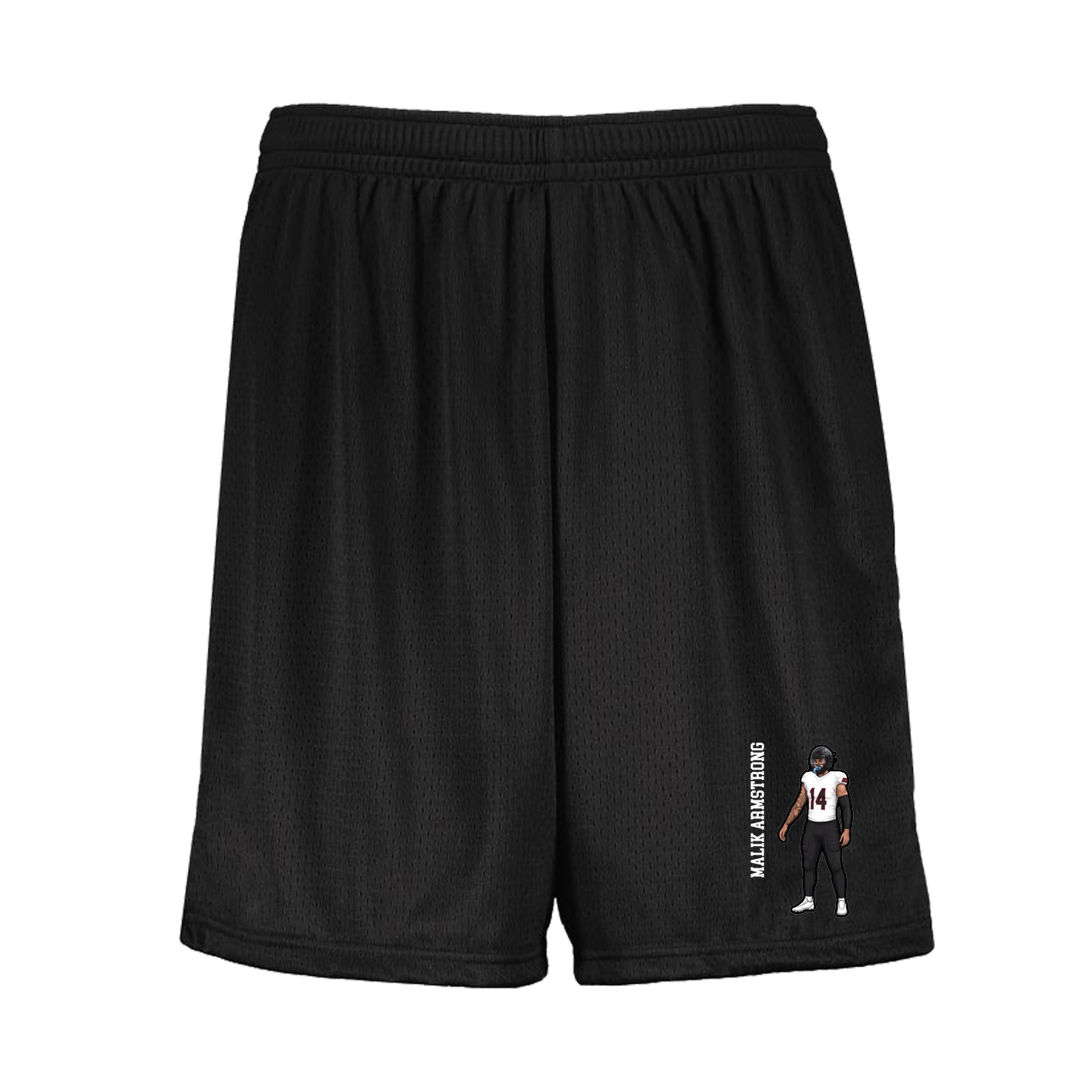 Shorts — Name Vertical in Black