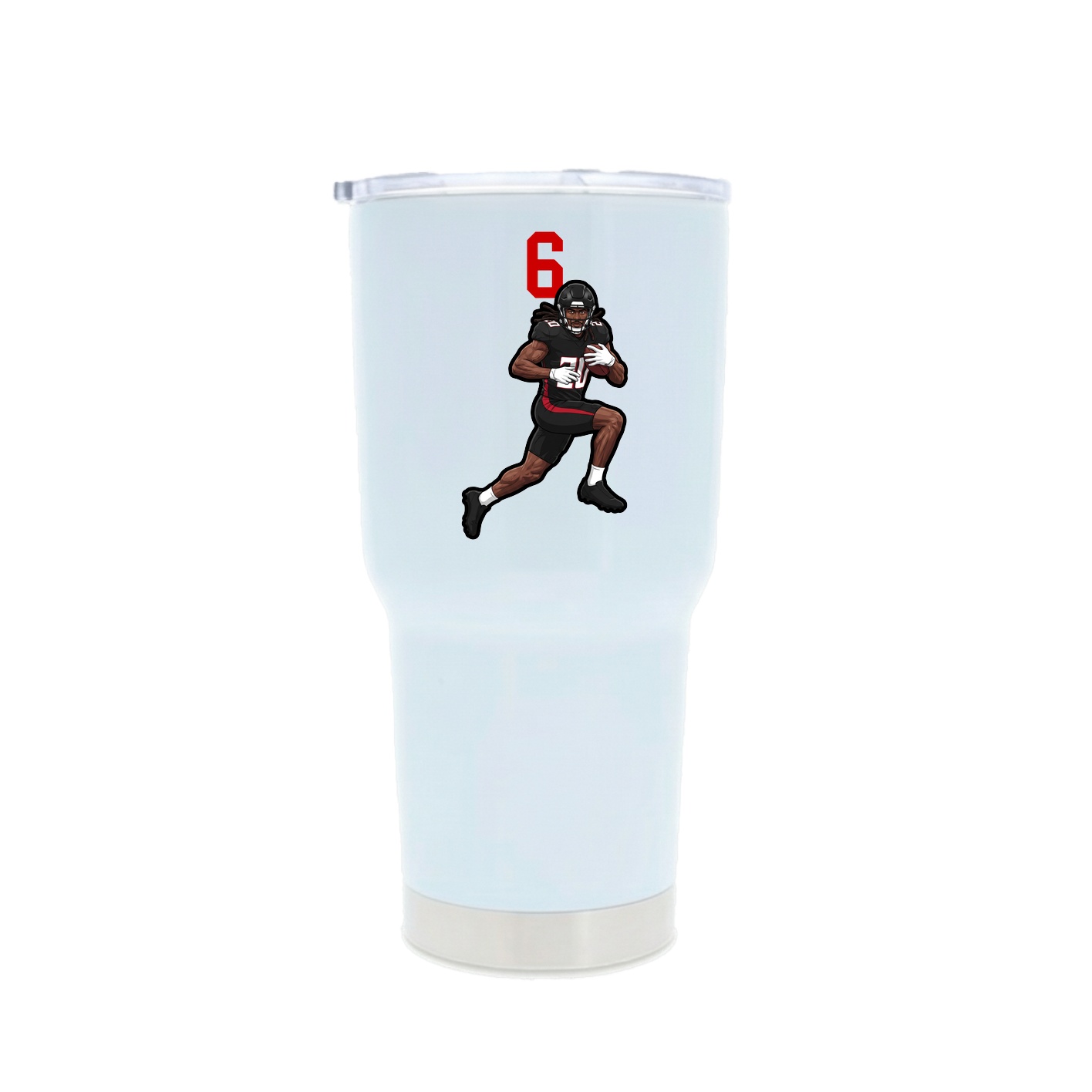 30oz Stainless Steel Tumbler — Number Top in White