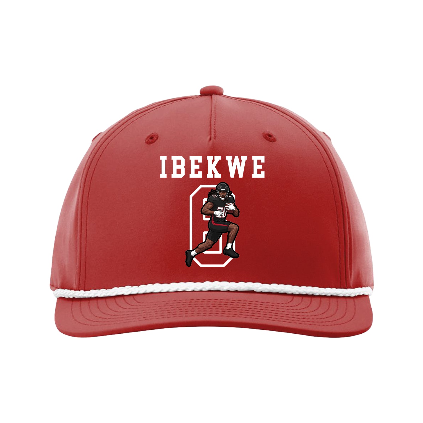 Five-Panel Classic Rope Cap — Shirsey in Red