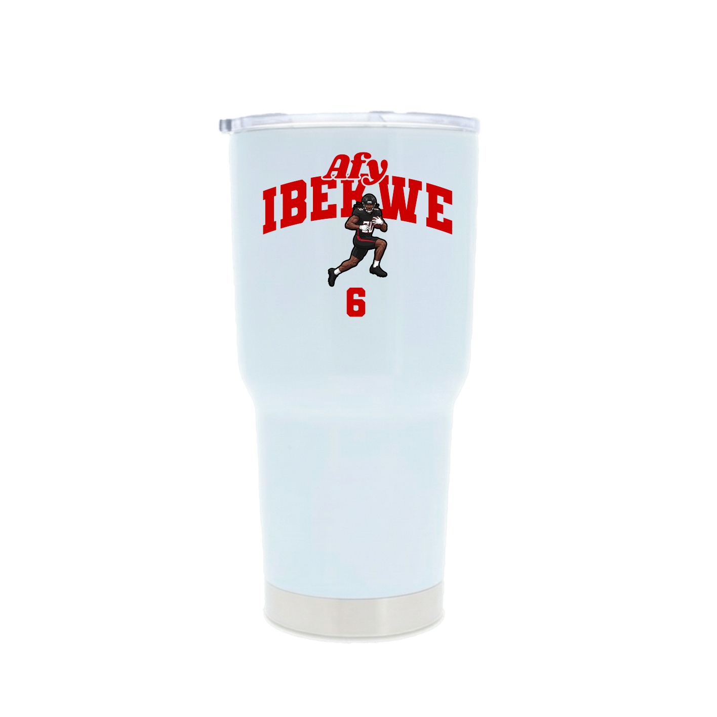 30oz Stainless Steel Tumbler — Signature Arch in White