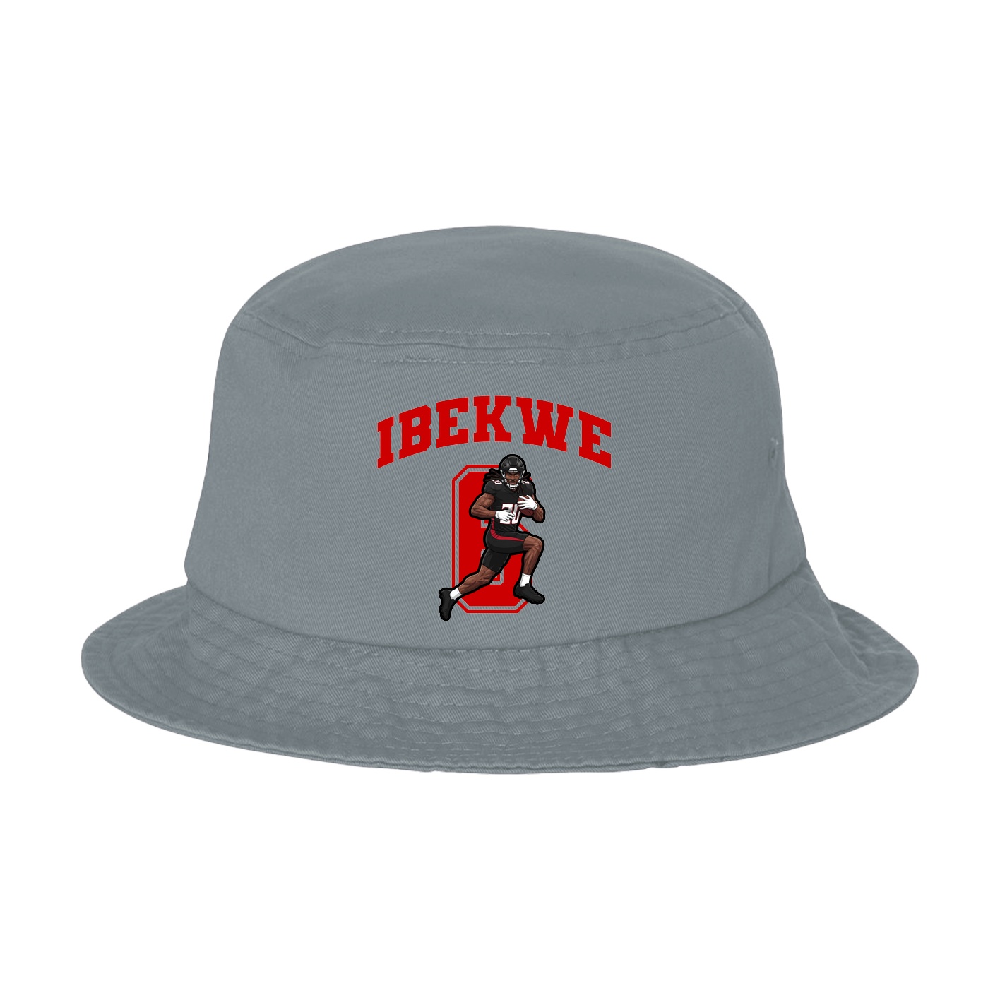 Bucket Cap — Number in Grey
