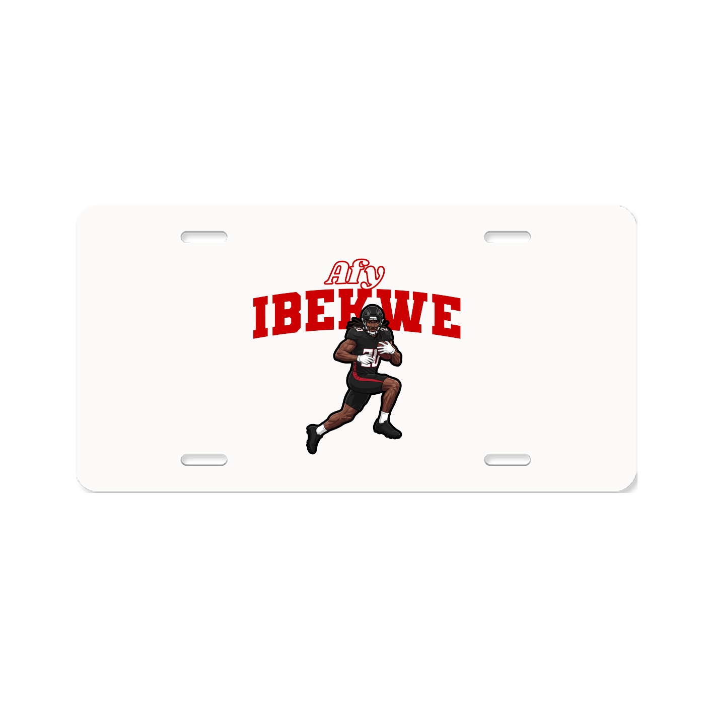 License Plate — Name Arch in Classic