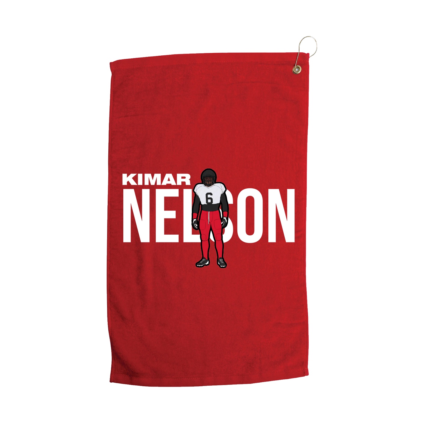 Golf Towel — Player Name in Red