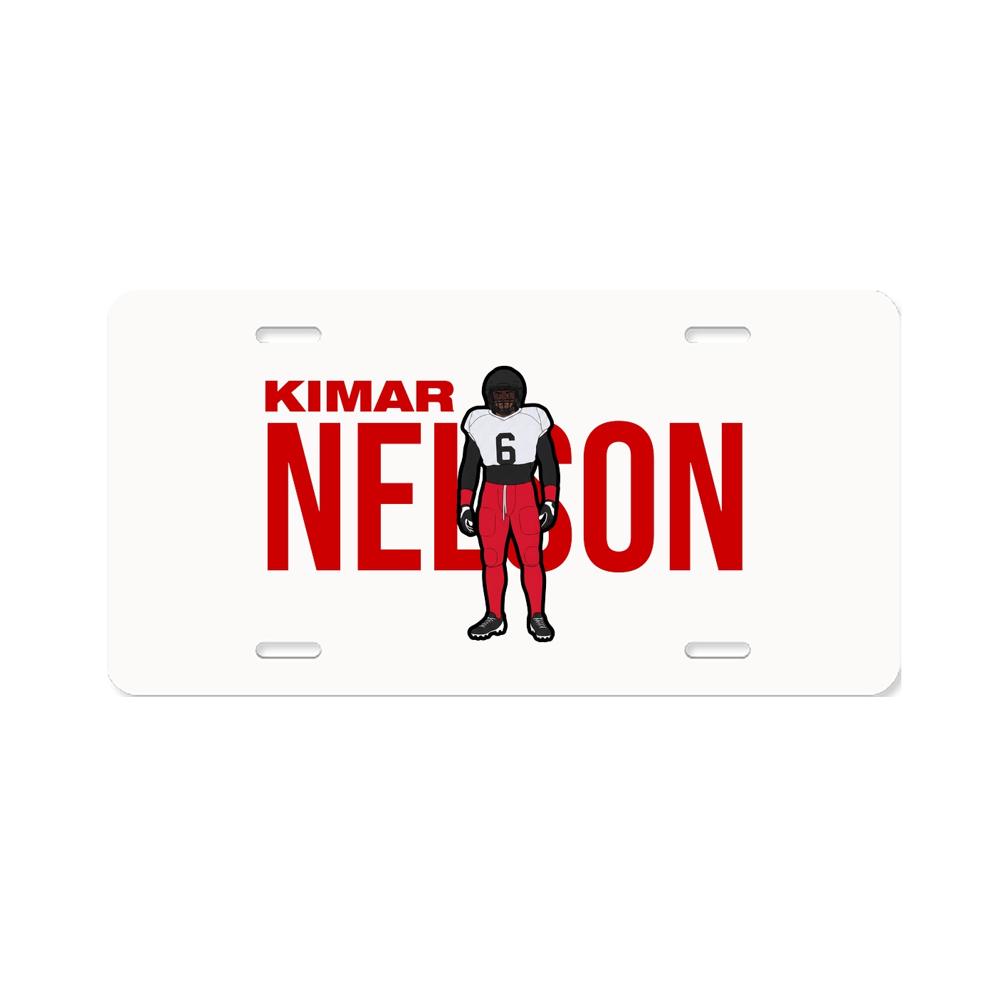 License Plate — Player Name in Classic