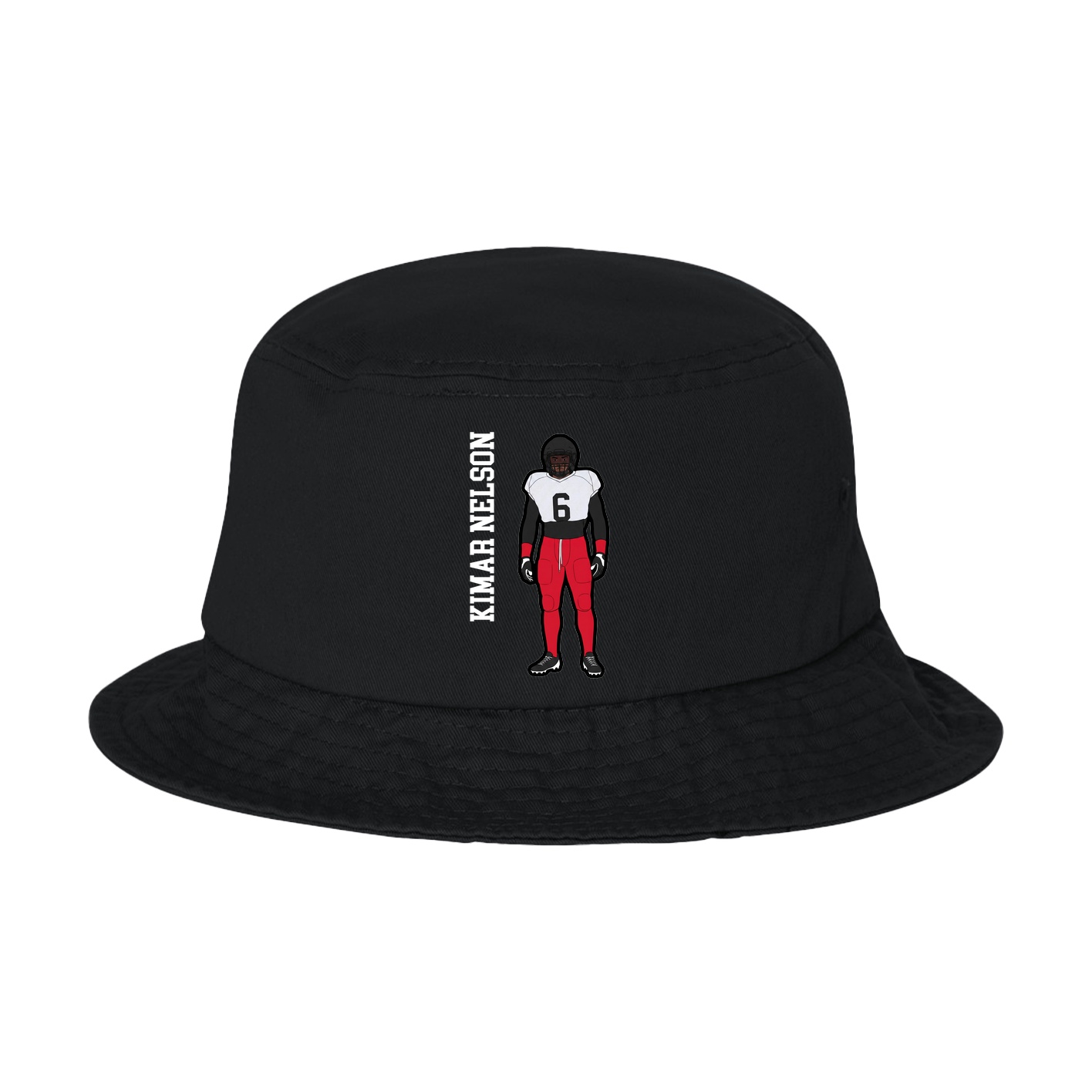 Bucket Cap — Name Vertical in Black