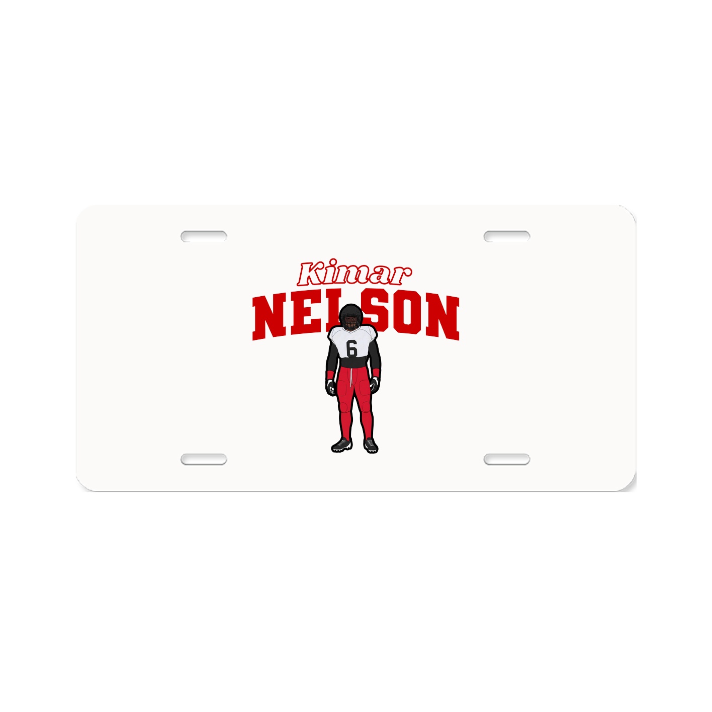 License Plate — Name Arch in Classic