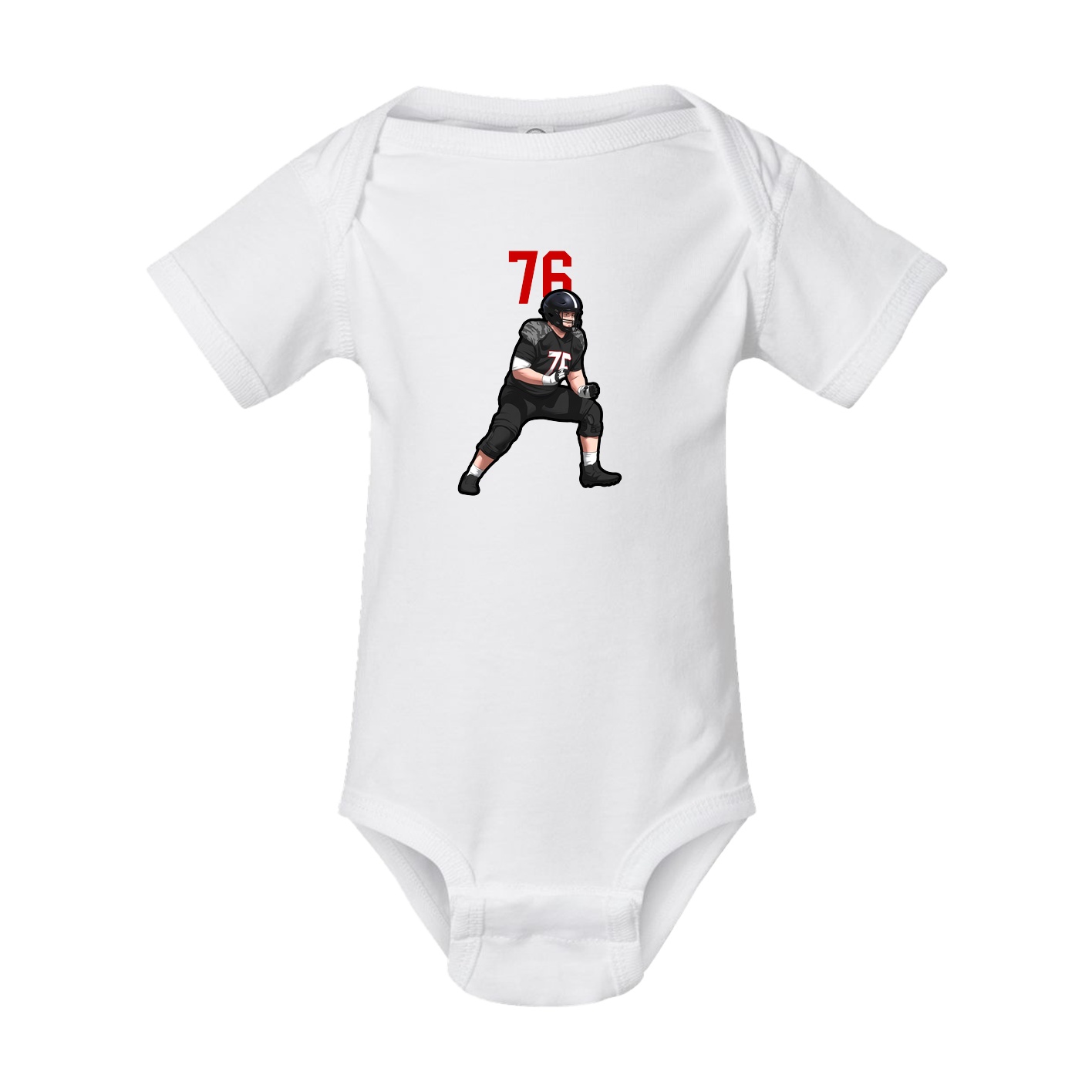 Baby Onesie — Number Top in White