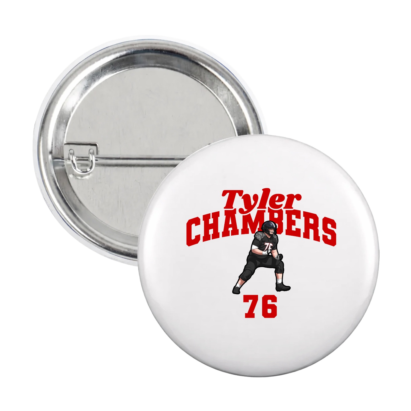 Game Day Button — Signature Arch in White