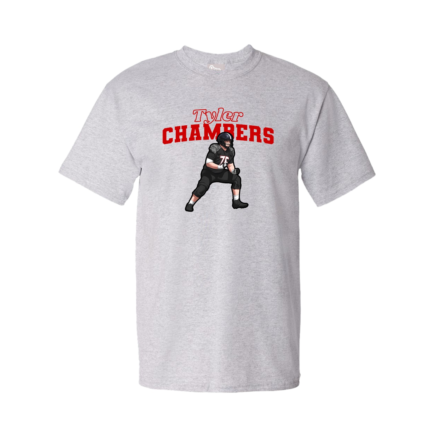 Youth Tee — Name Arch in Grey