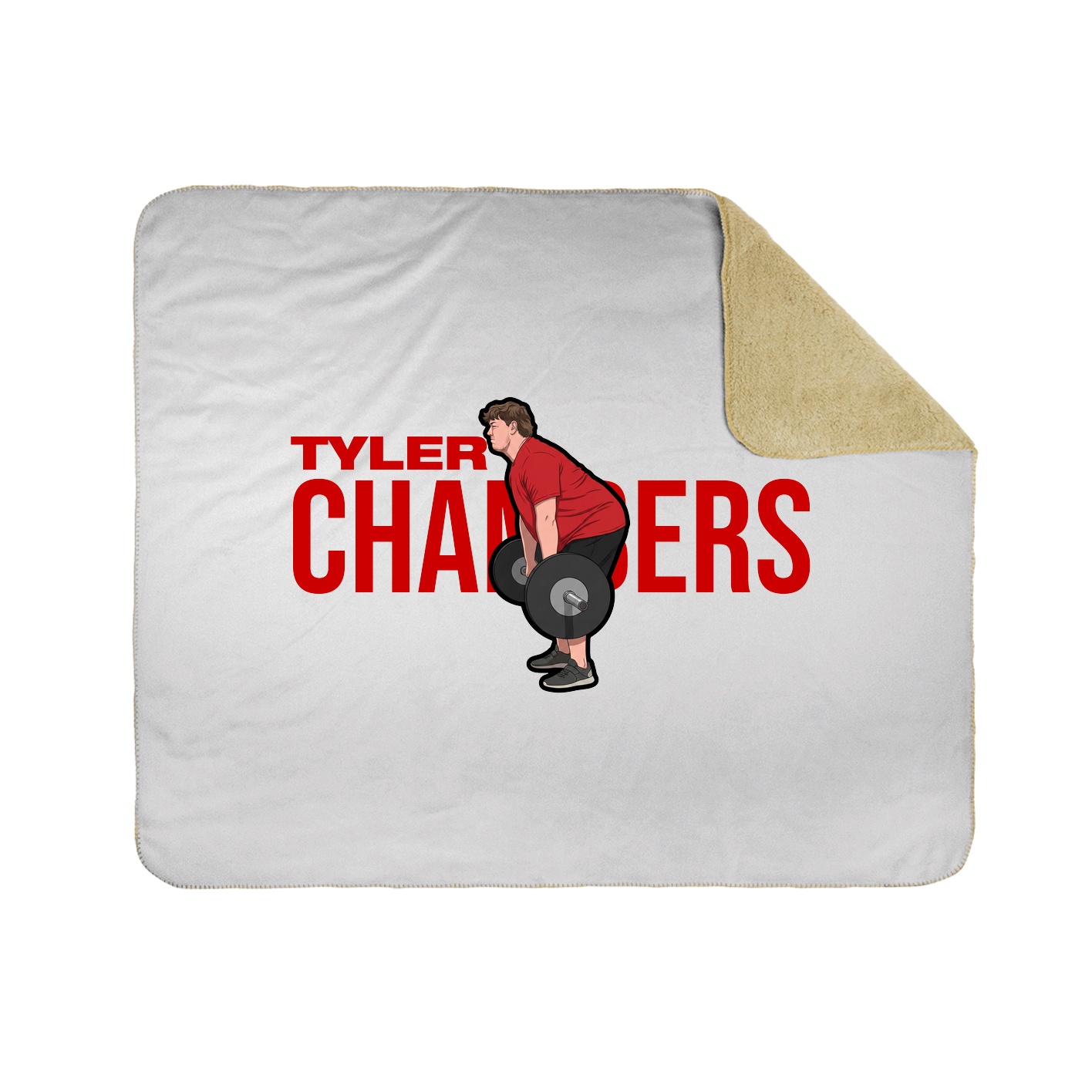 Throw Blanket — Player Name in White