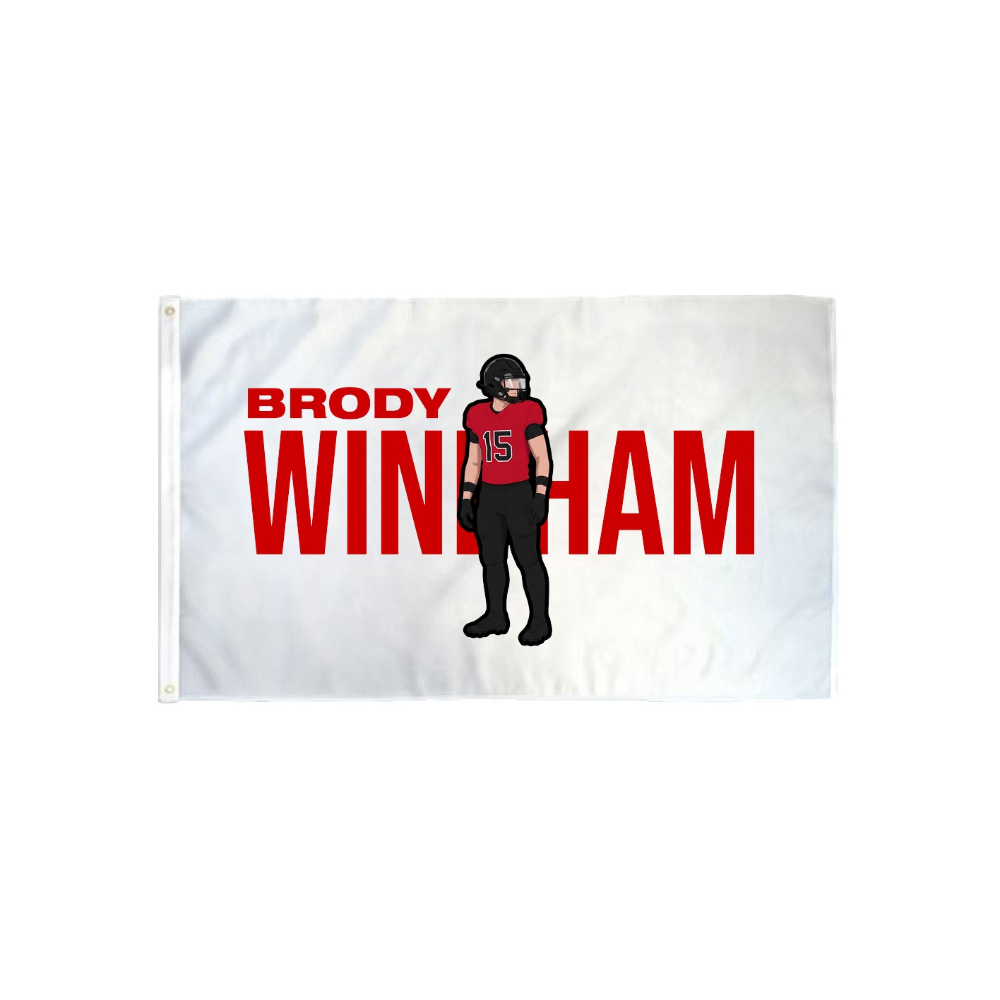 3x5 Flag — Player Name in Classic