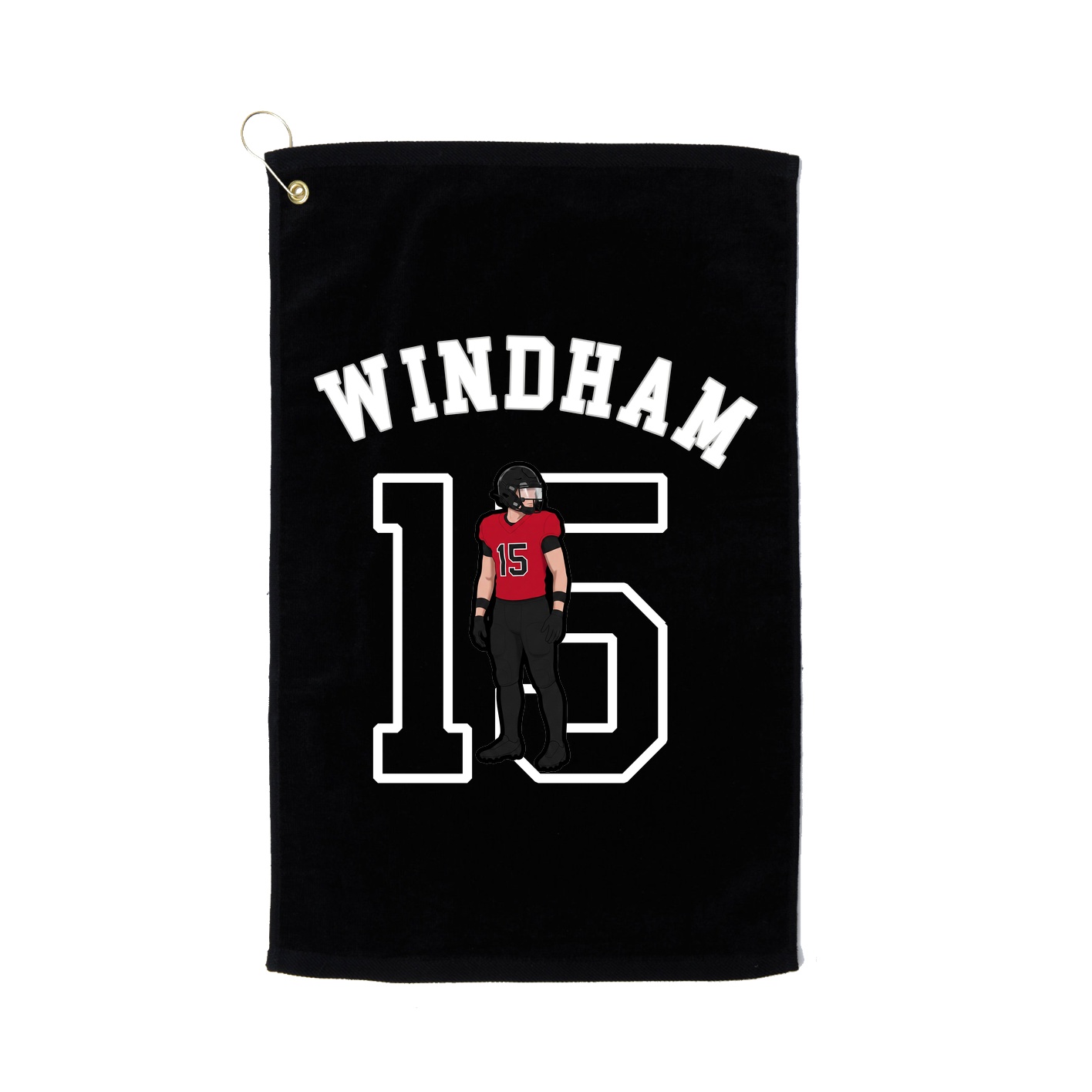 Golf Towel — Shirsey Arch in Black