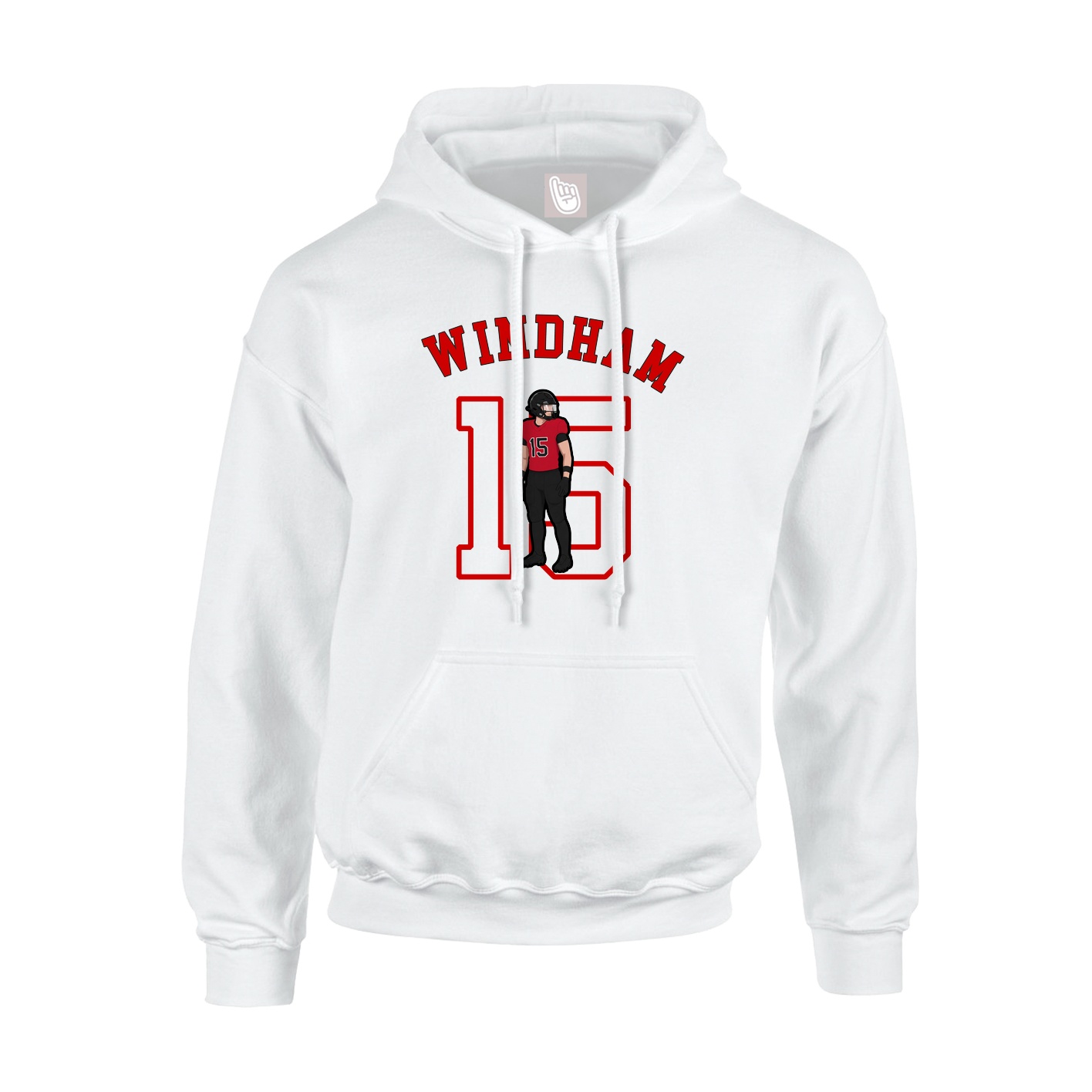 Hoodie — Shirsey Arch in White