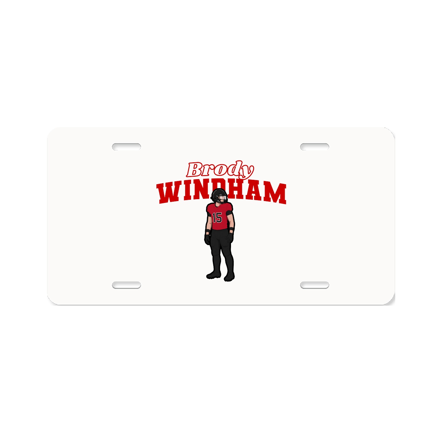 License Plate — Name Arch in Classic