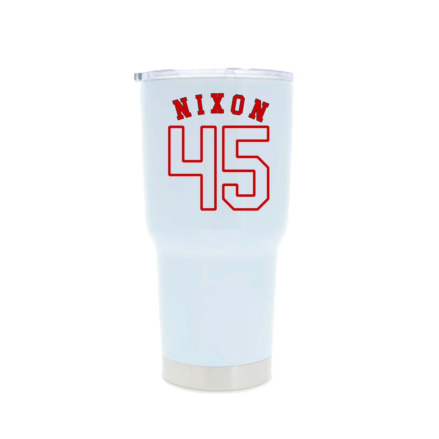 30oz Stainless Steel Tumbler — Shirsey Arch in White