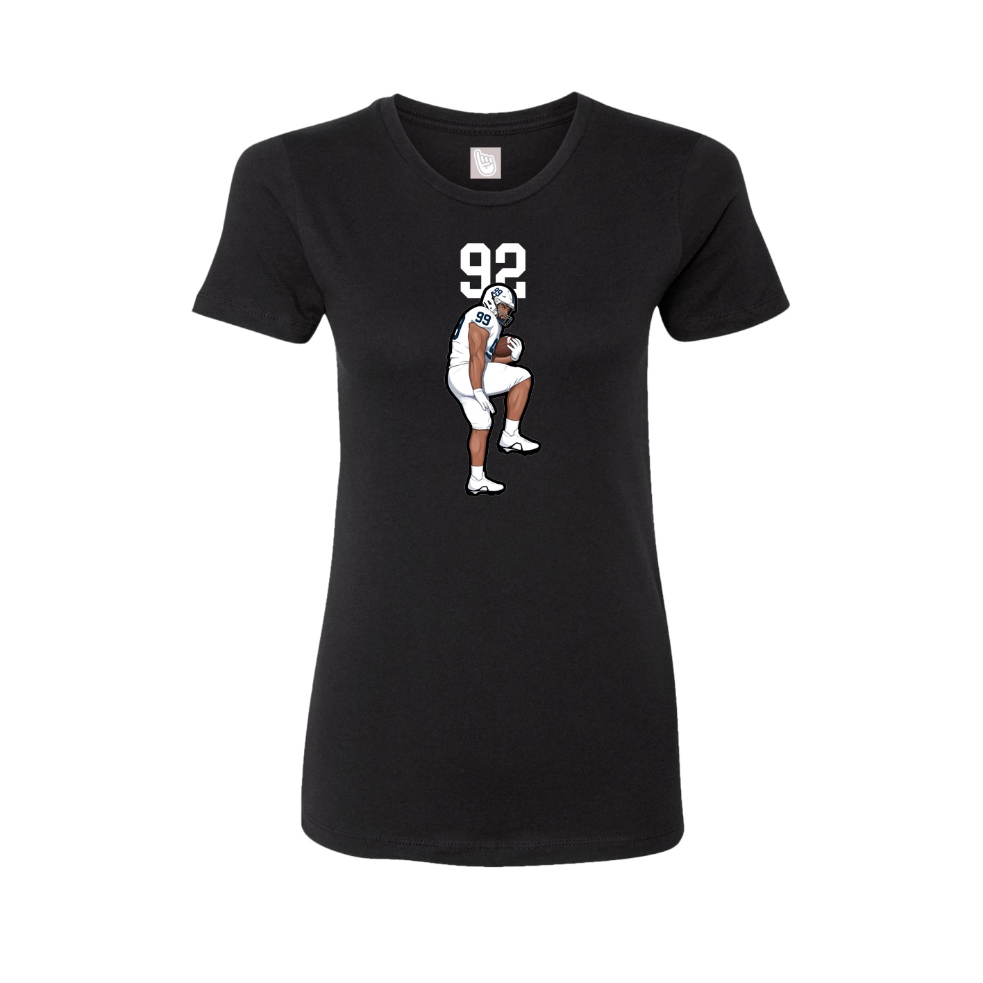 Womens Tee — Number Top in Black