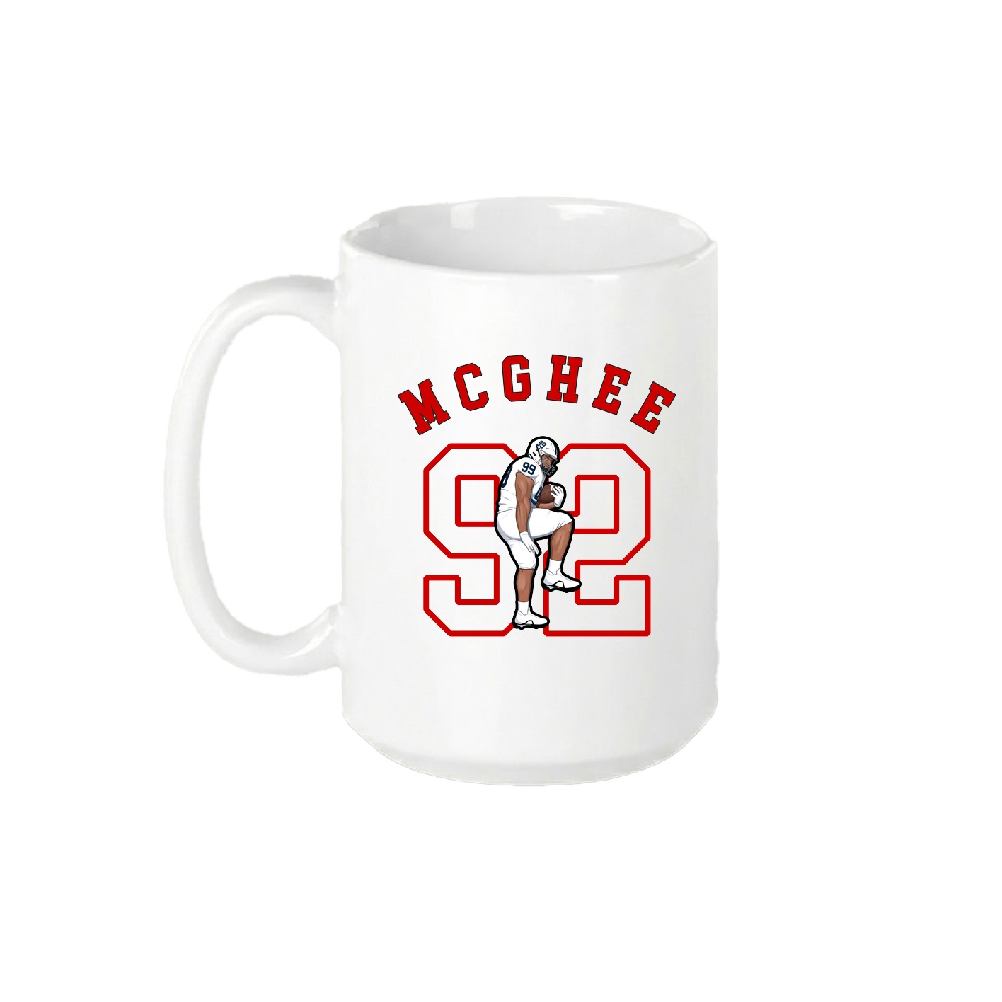 15oz Coffee Mug — Shirsey Arch in White