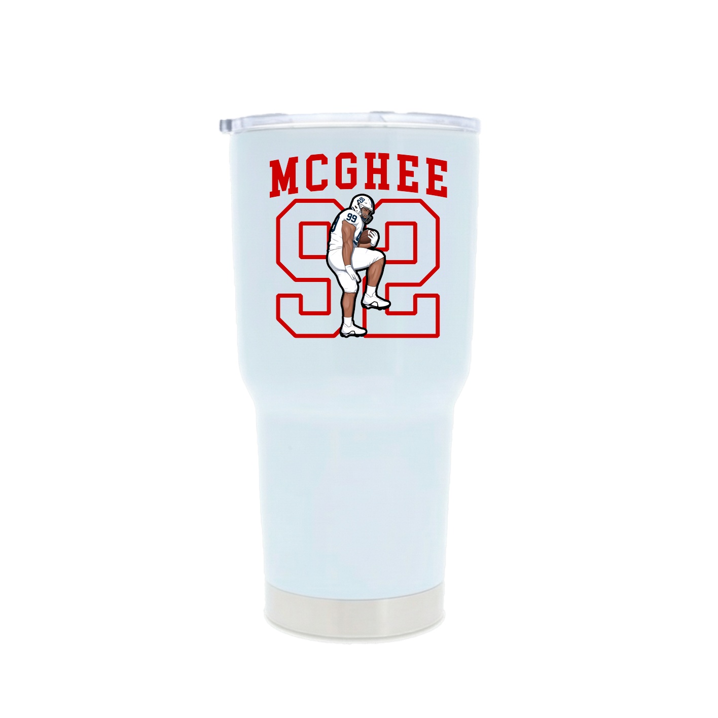 30oz Stainless Steel Tumbler — Shirsey in White