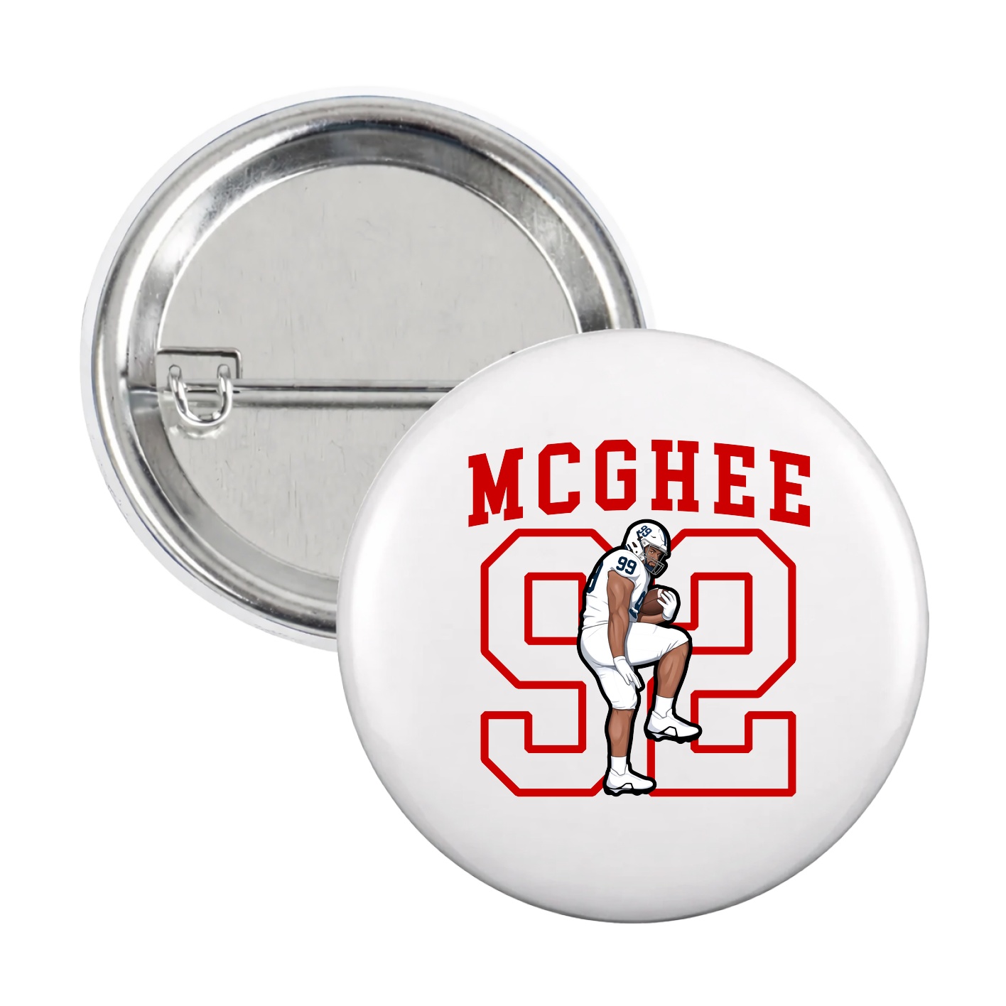Game Day Button — Shirsey in White