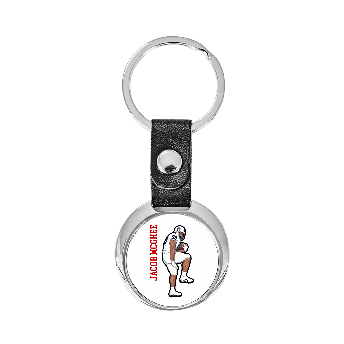 Key Chain — Name Vertical in Classic