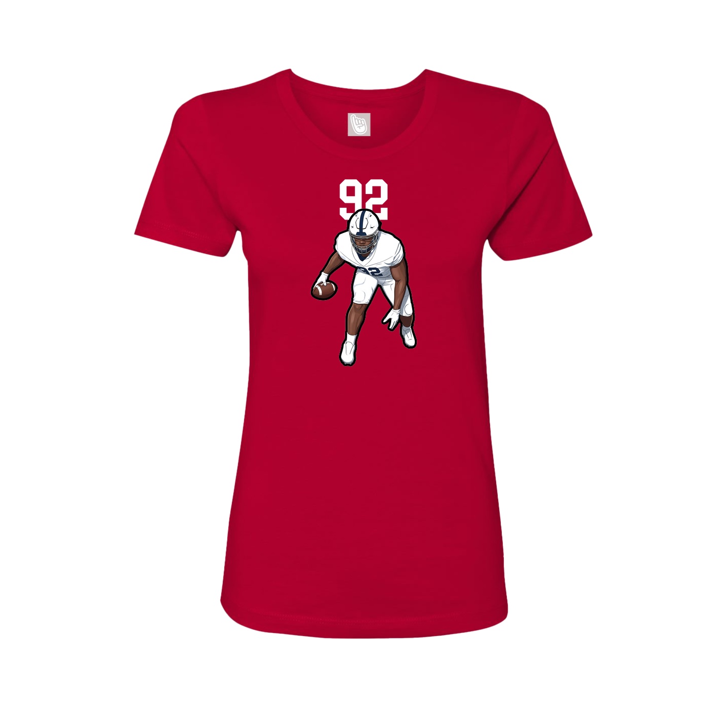 Womens Tee — Number Top in Red