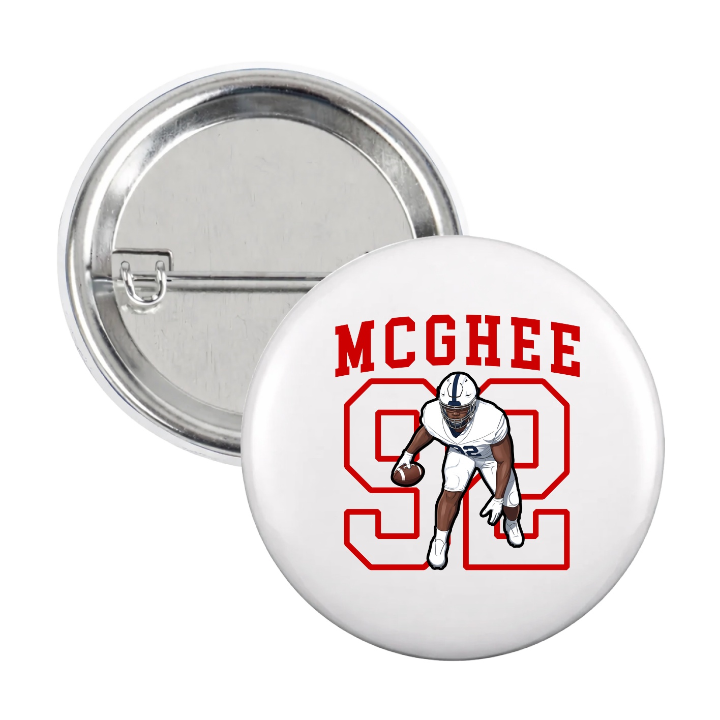 Game Day Button — Shirsey in White