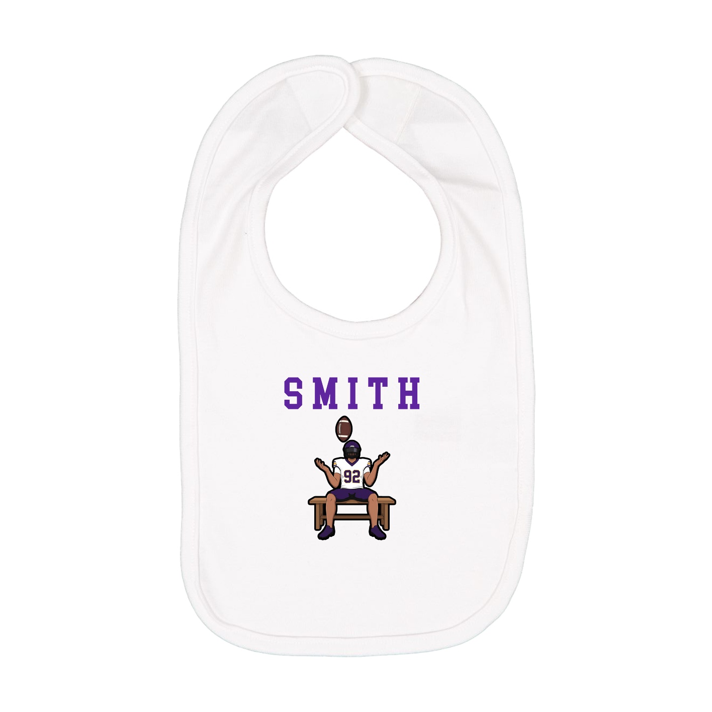 Infant Bib — Shirsey in White