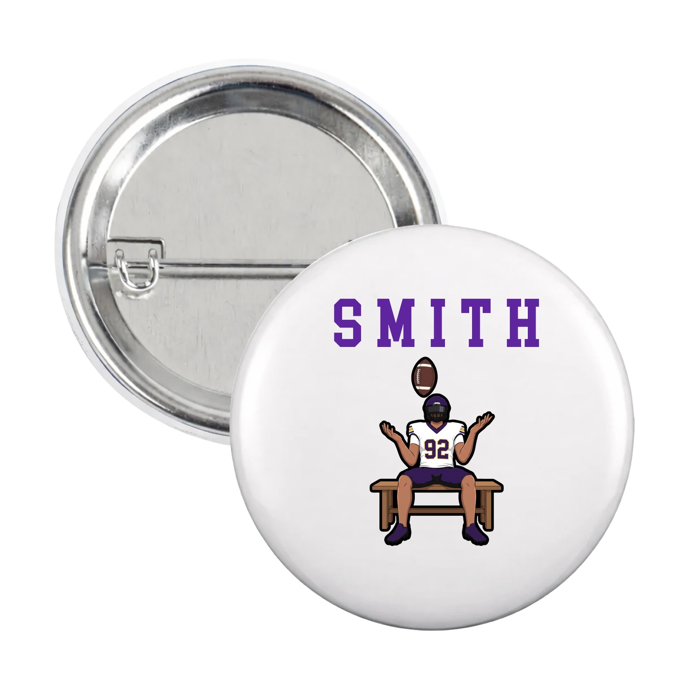 Game Day Button — Shirsey in White