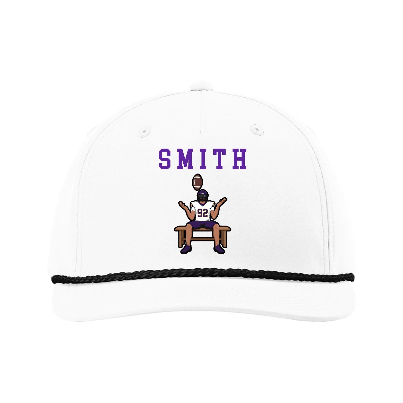 Five-Panel Classic Rope Cap — Shirsey in White