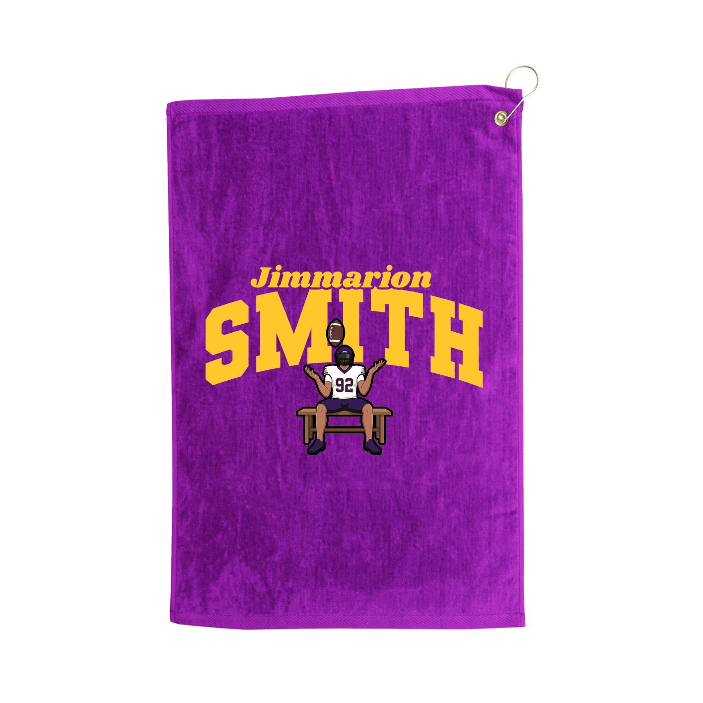 Golf Towel — Signature Arch in Purple