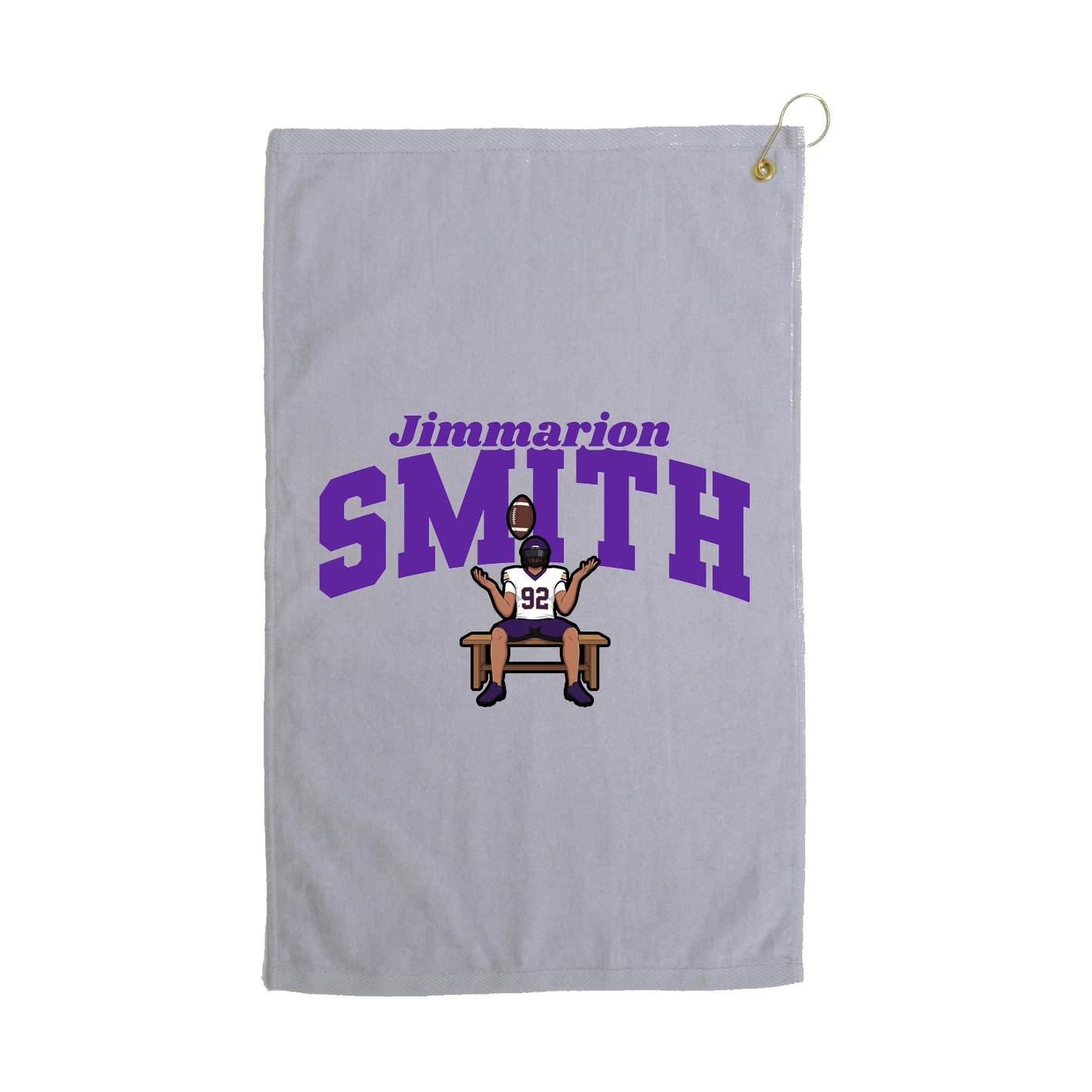 Golf Towel — Signature Arch in Grey