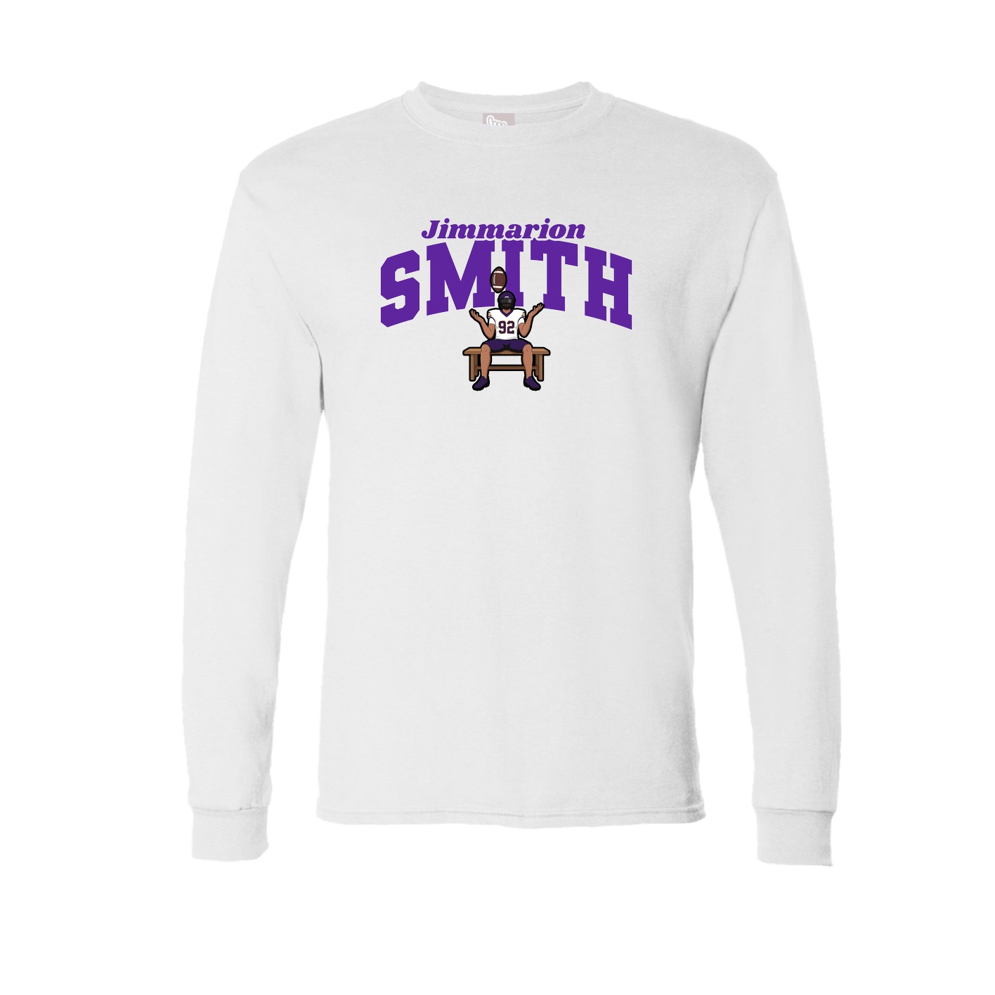 Long Sleeve Tee — Signature Arch in White
