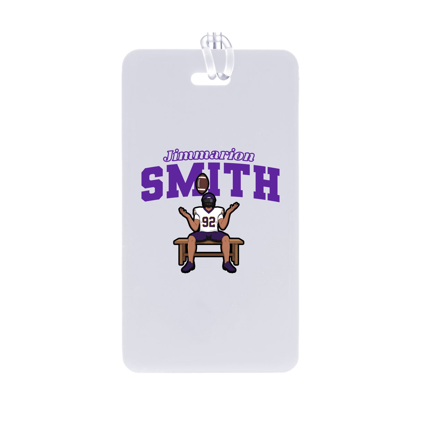 Bag Tag — Name Arch in Classic