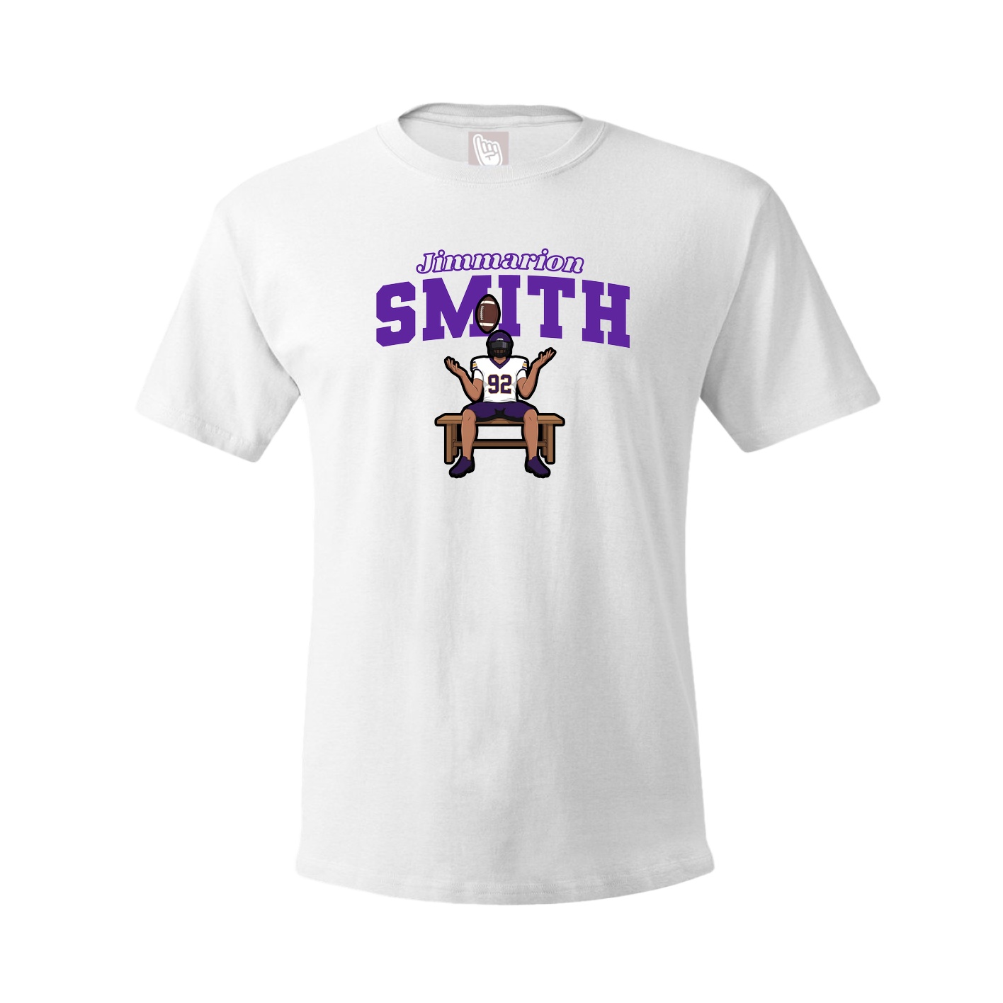 Tee — Name Arch in White
