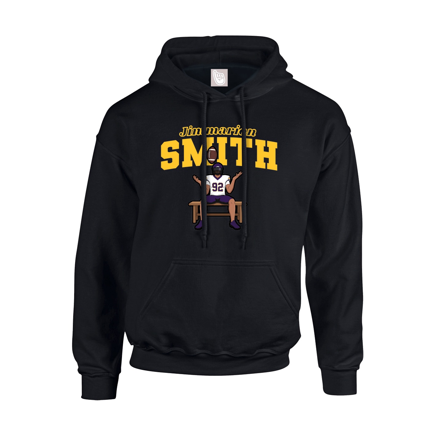 Hoodie — Name Arch in Black