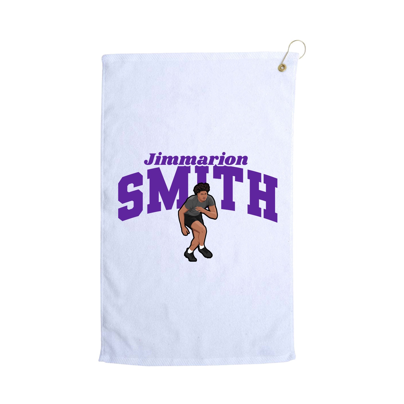Golf Towel — Signature Arch in White
