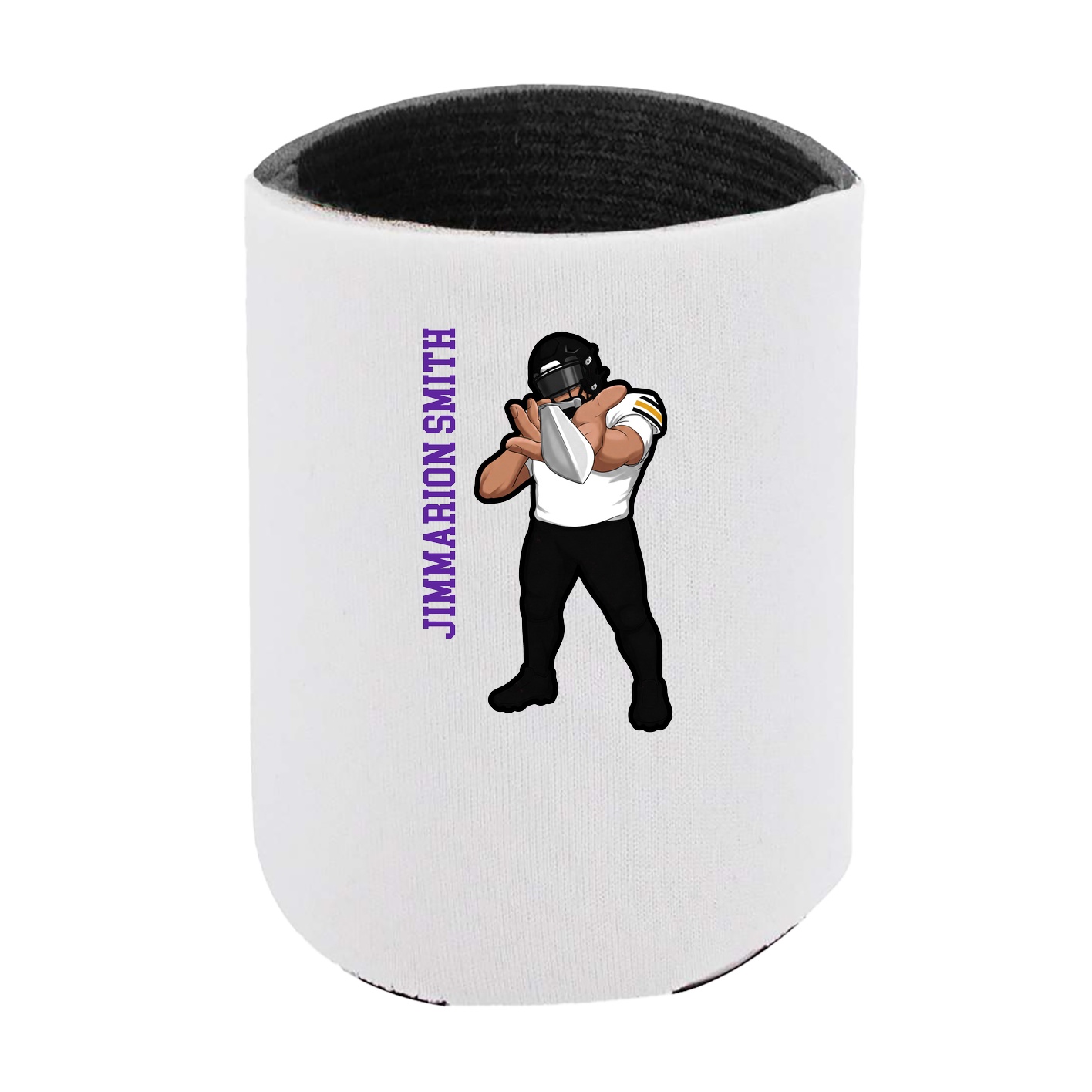 Can Holder — Name Vertical in White