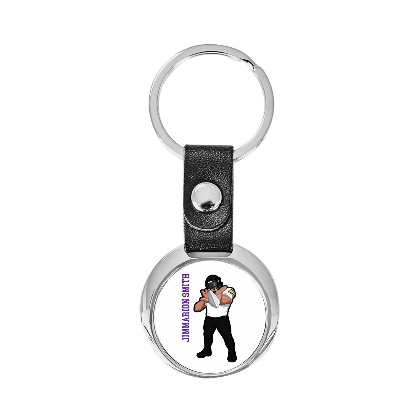Key Chain — Name Vertical in Classic