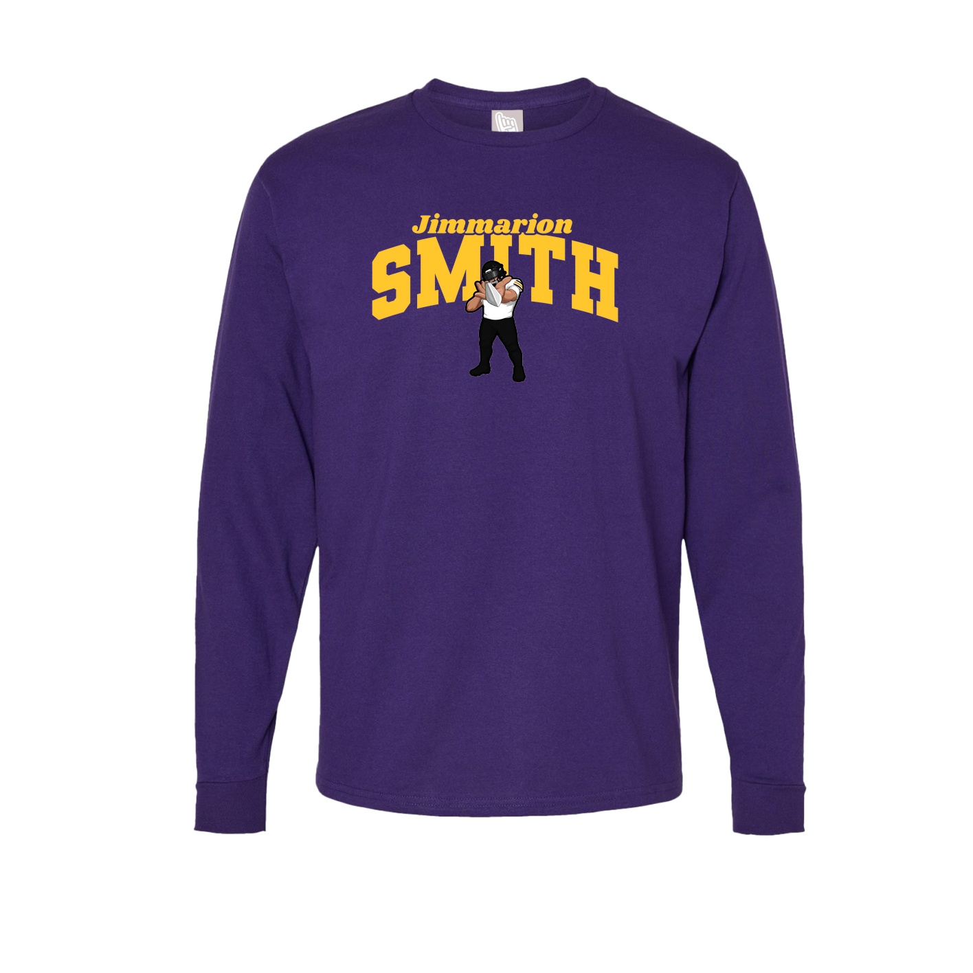 Long Sleeve Tee — Signature Arch in Purple