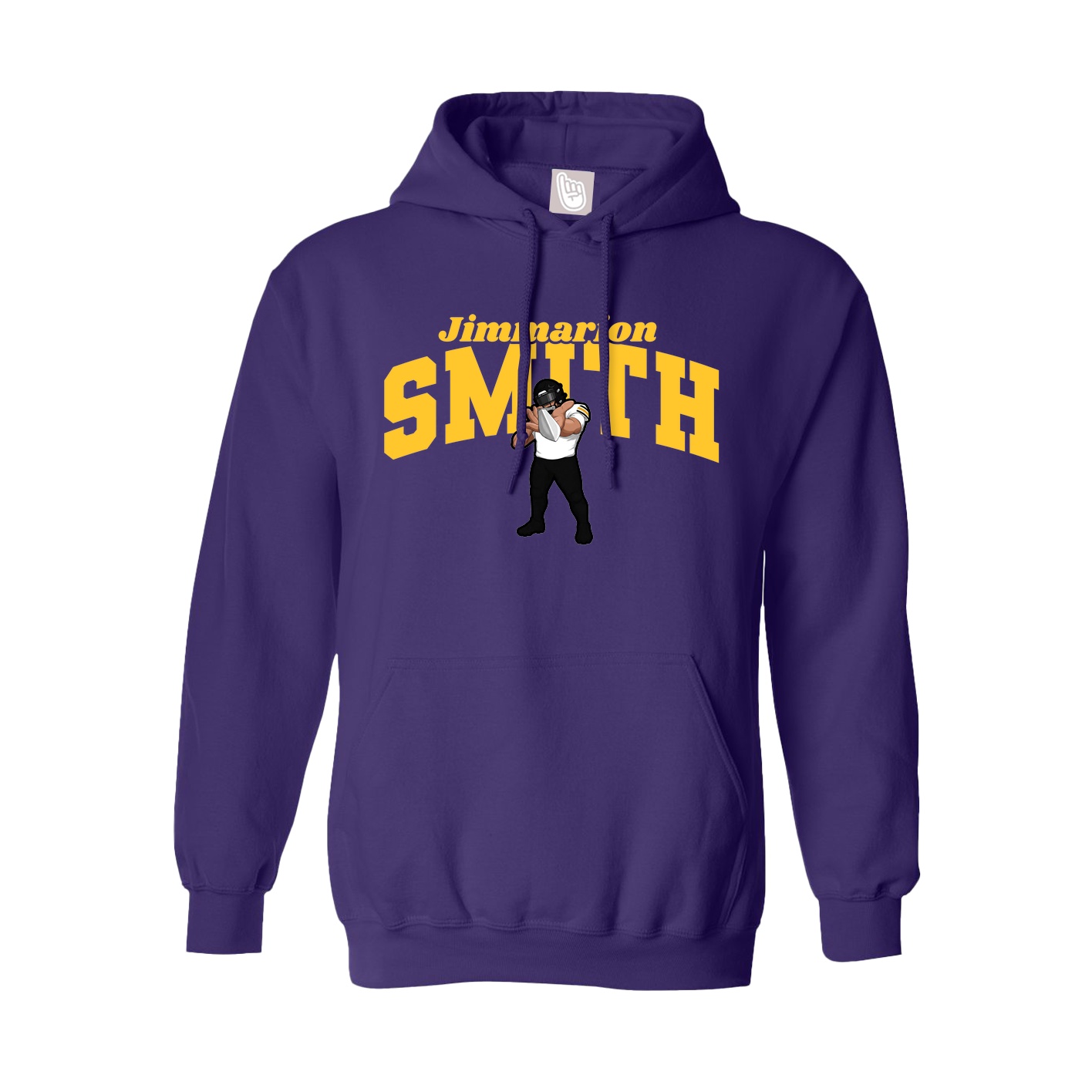 Hoodie — Signature Arch in Purple