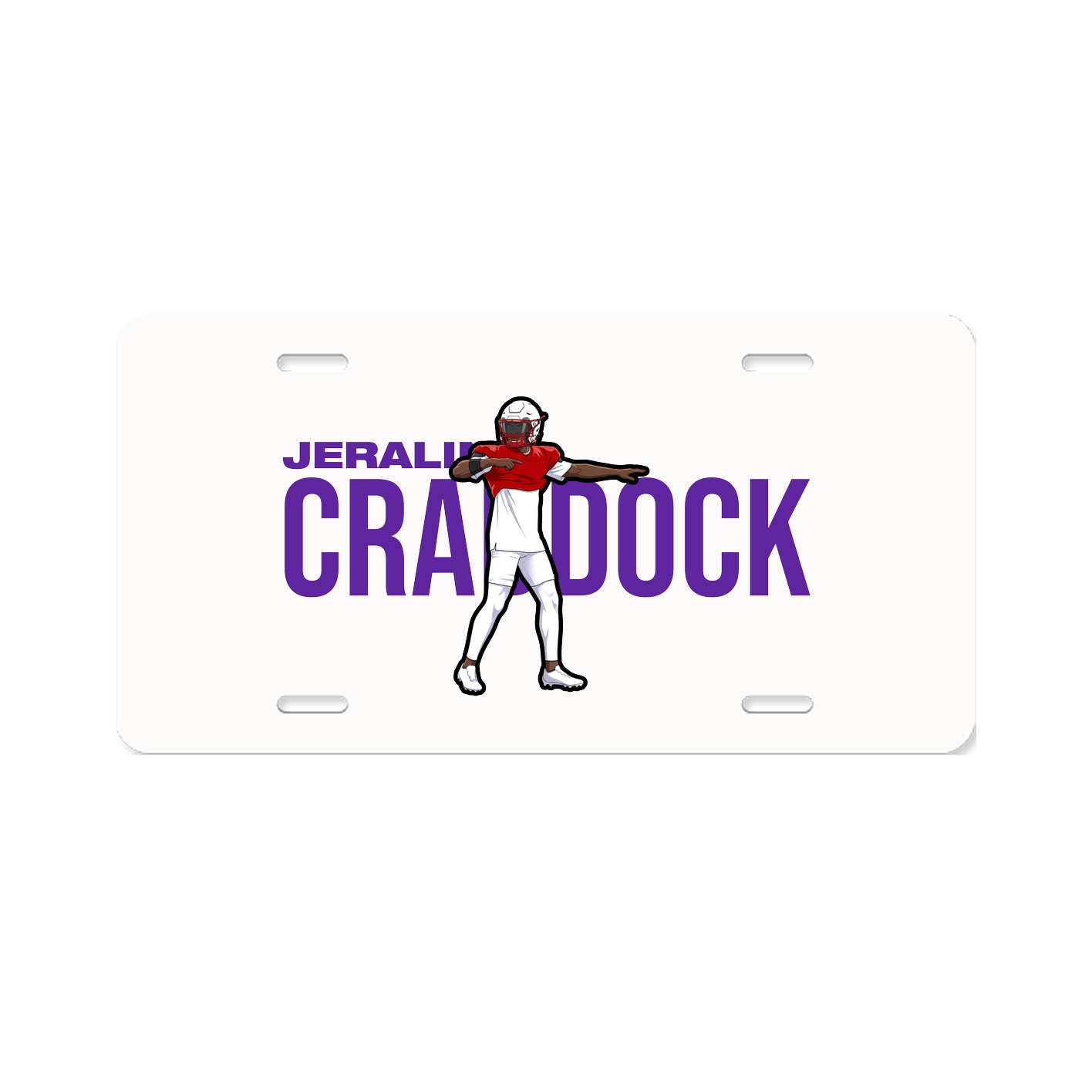 License Plate — Player Name in Classic