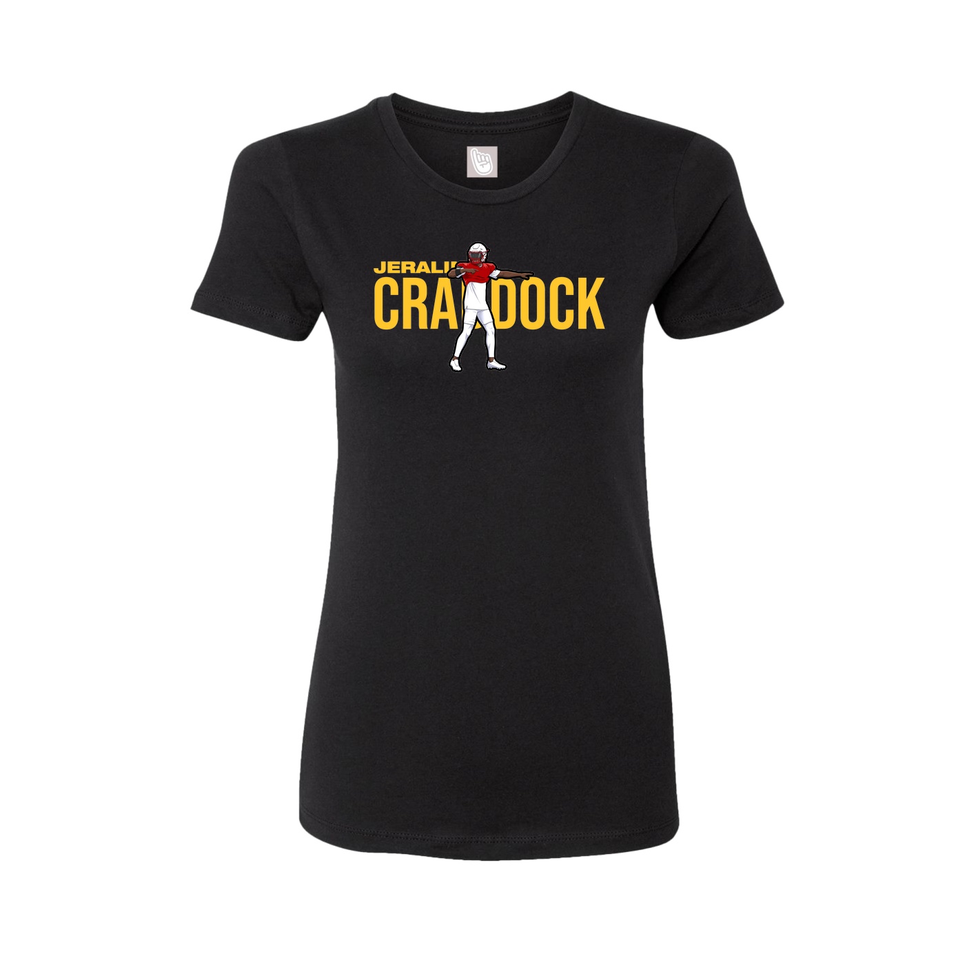 Womens Tee — Player Name in Black
