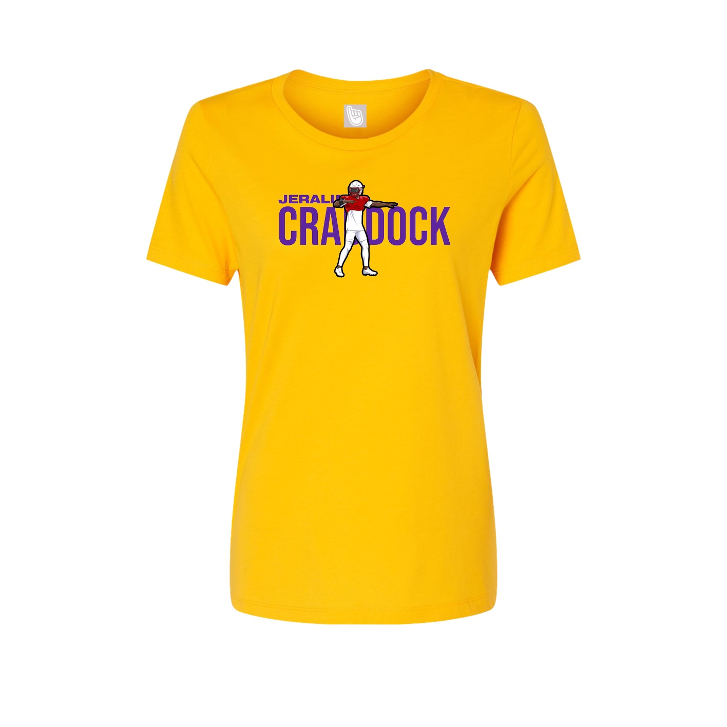 Womens Tee — Player Name in Gold